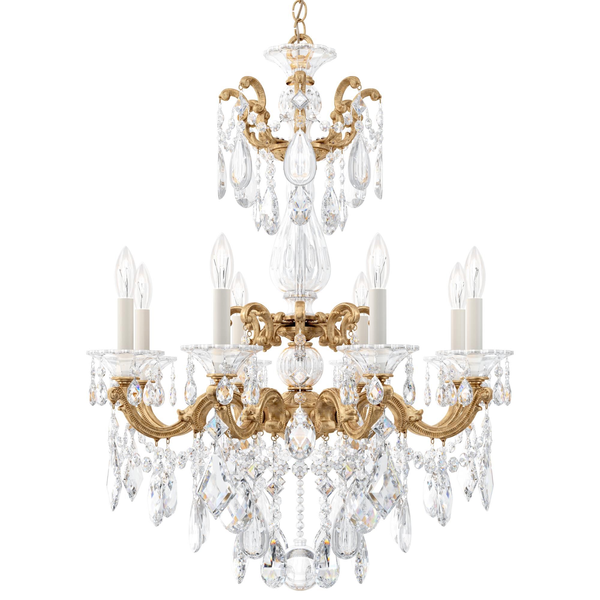 La Scala 25 Inch 8 Light Chandelier by Schonbek