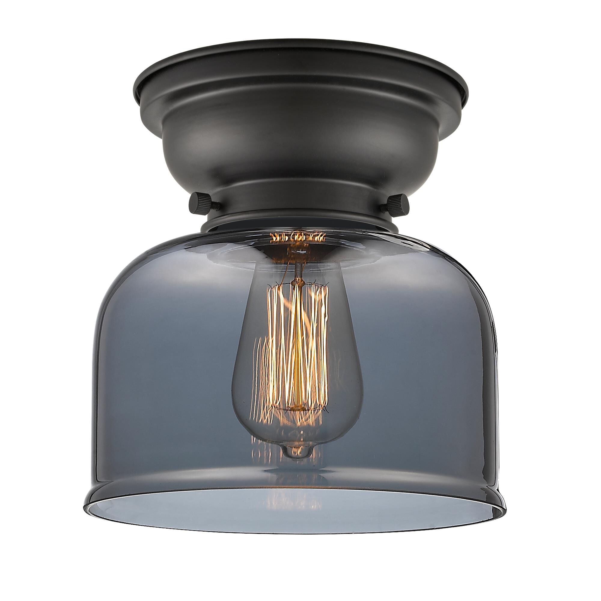 Shown in Matte Black finish and Smoked glass