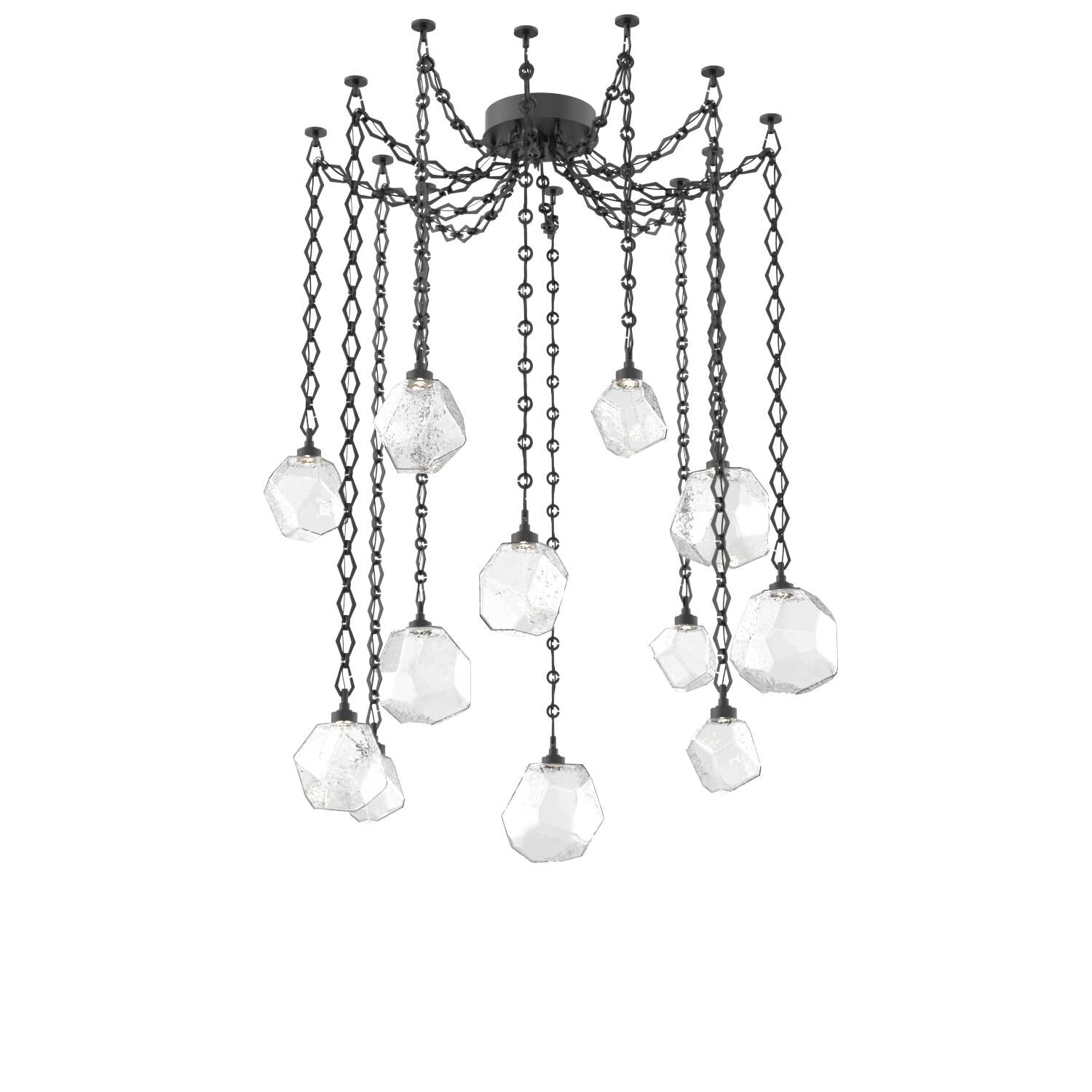 Levi Wilson Gem 17 Inch Multi Pendant Light by Hammerton Studio
