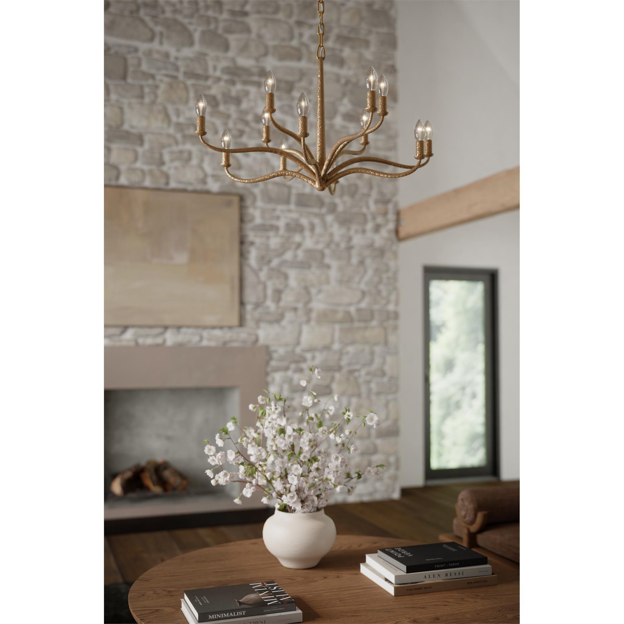 Shown in Textured Dusken Brass finish