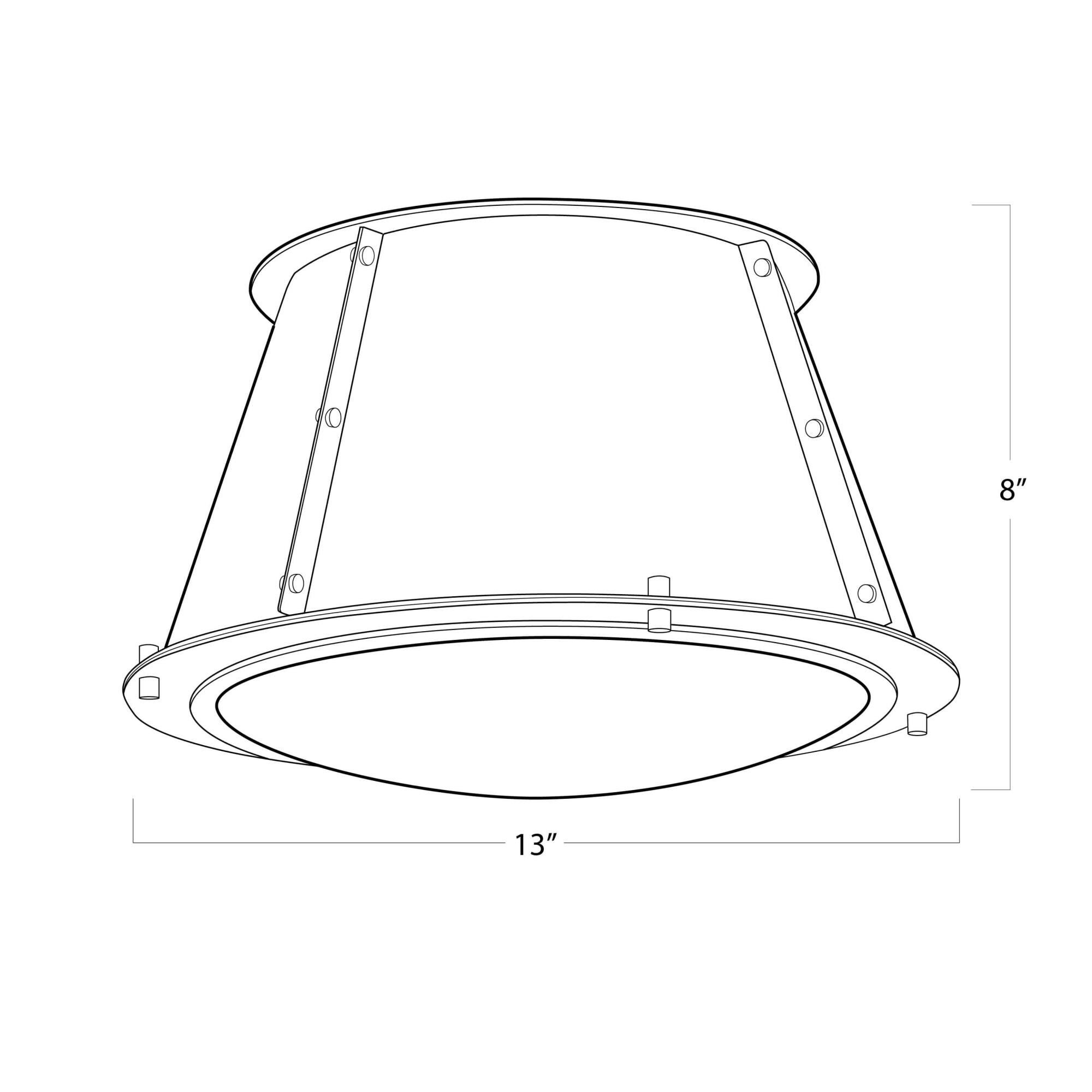 Shown in White finish and - None - shade