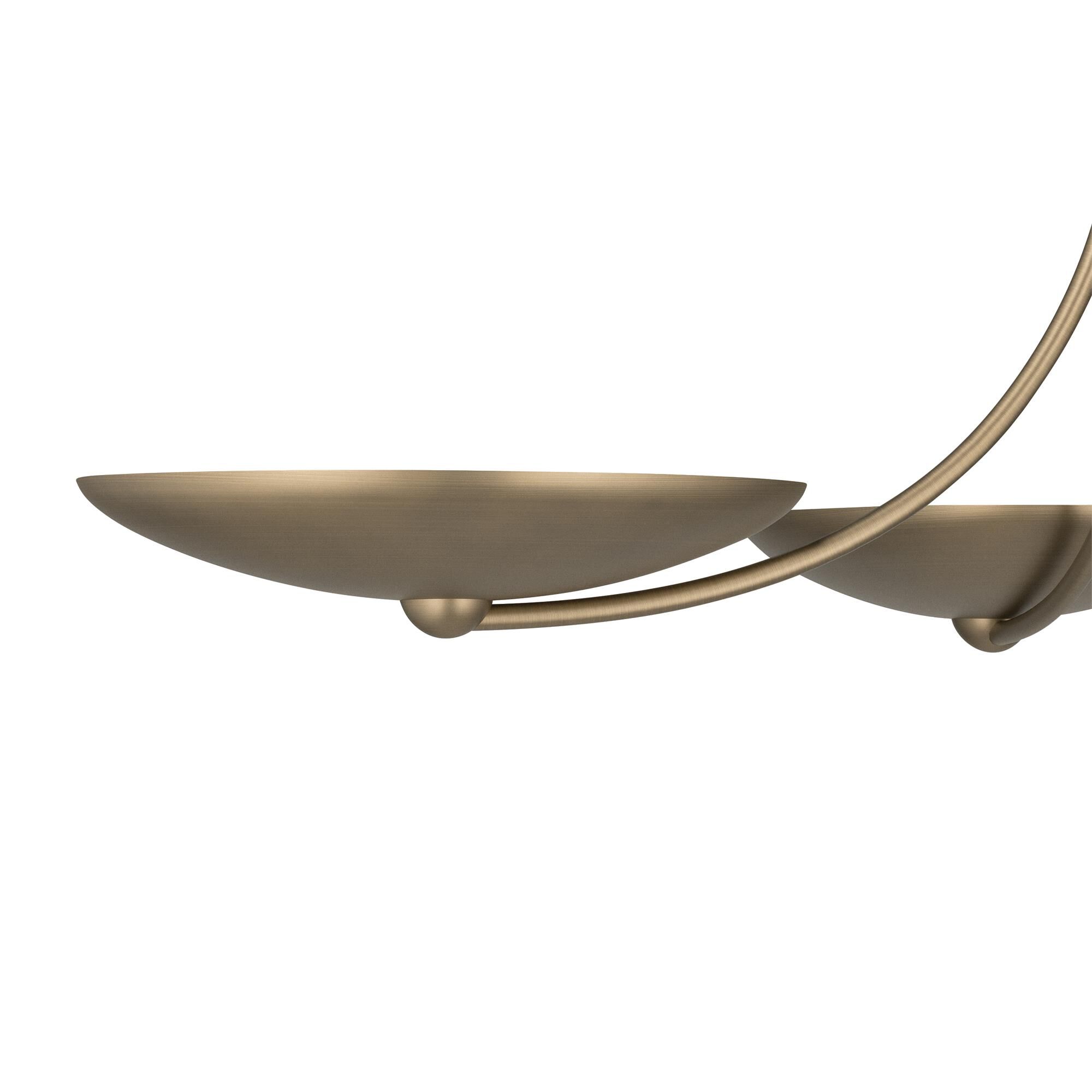 Shown in Champagne Bronze finish and Champagne Bronze shade