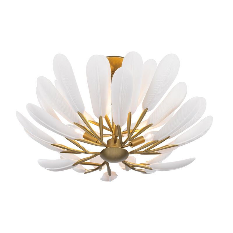 Vellinor 28 Inch Semi Flush Mount by Metropolitan Lighting