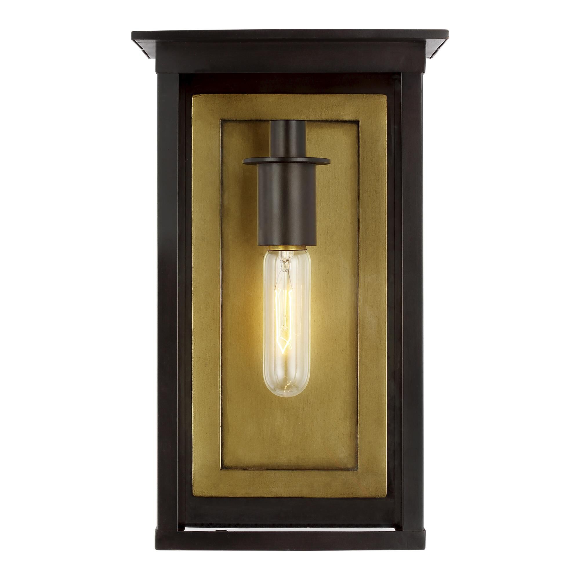 Shown in Heritage Copper finish and Clear Panels glass