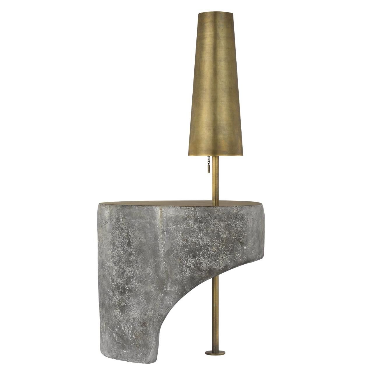 Shown in Eclipse finish and Mottled Brass shade