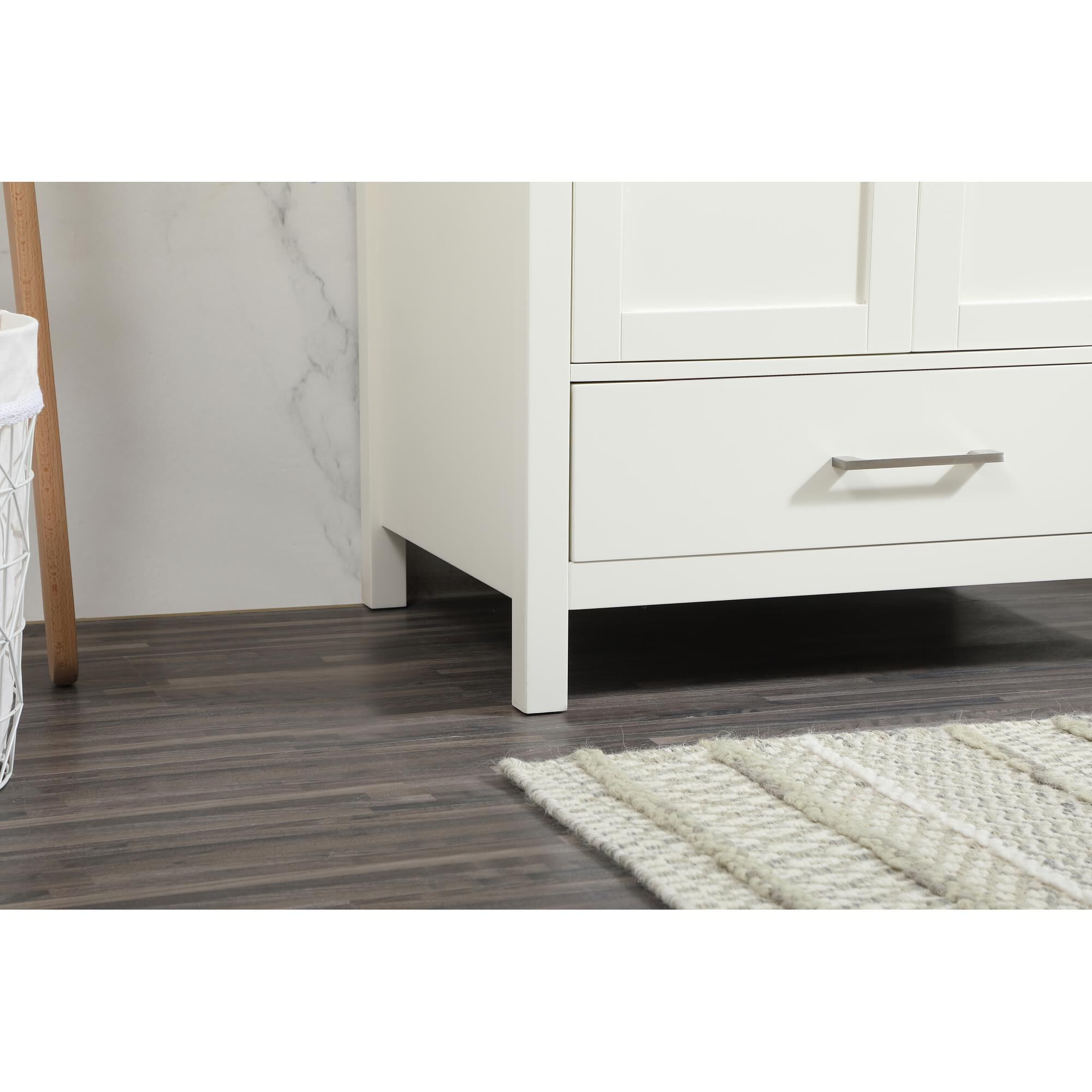 Shown in White finish