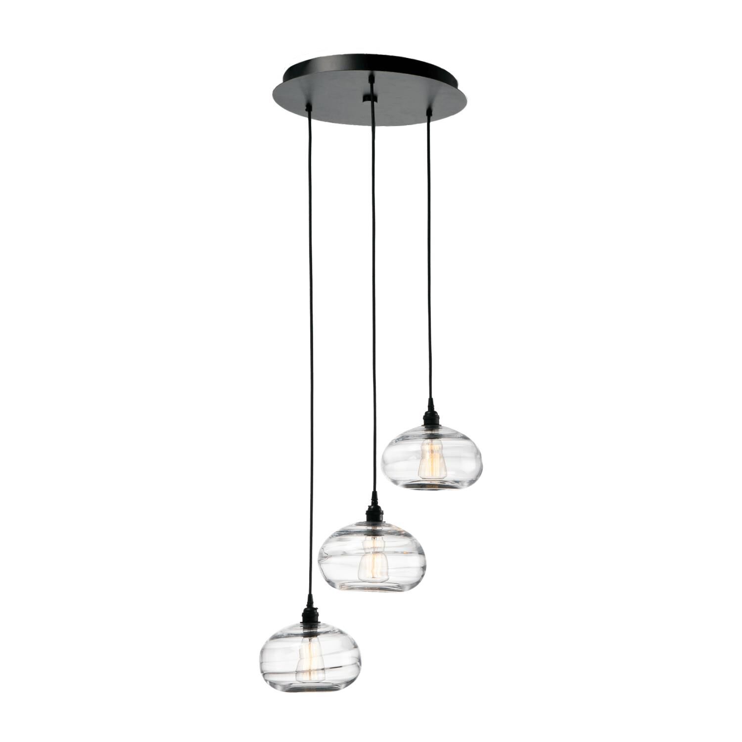 Coppa 20 Inch 3 Light Multi Light Pendant by Hammerton Studio