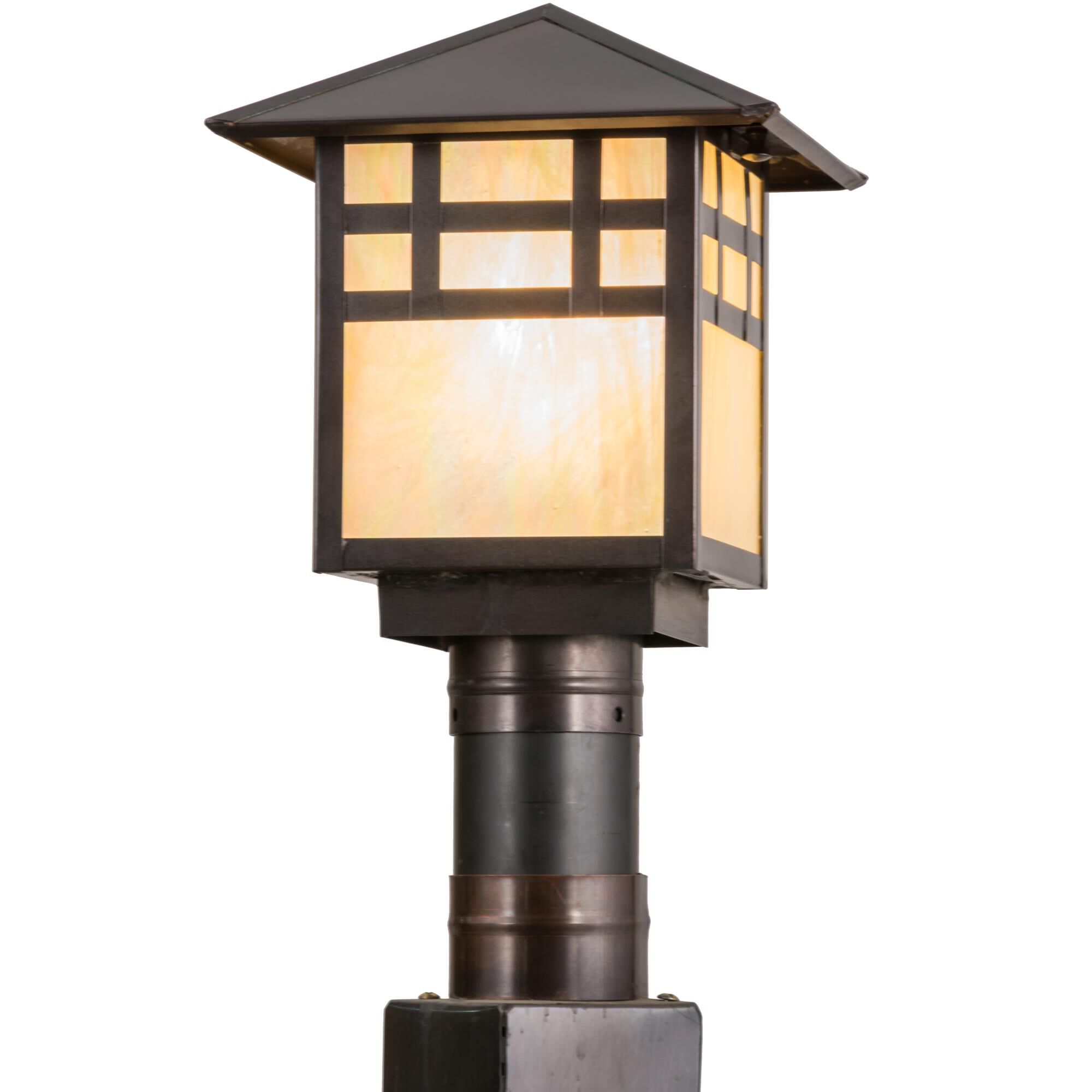 11 Inch Tall 1 Light Outdoor Post Lamp by Meyda Lighting