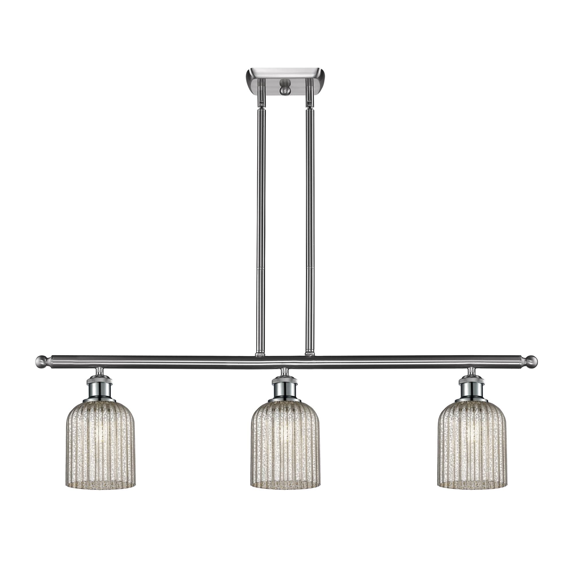 Shown in Satin Nickel finish and Mercury shade