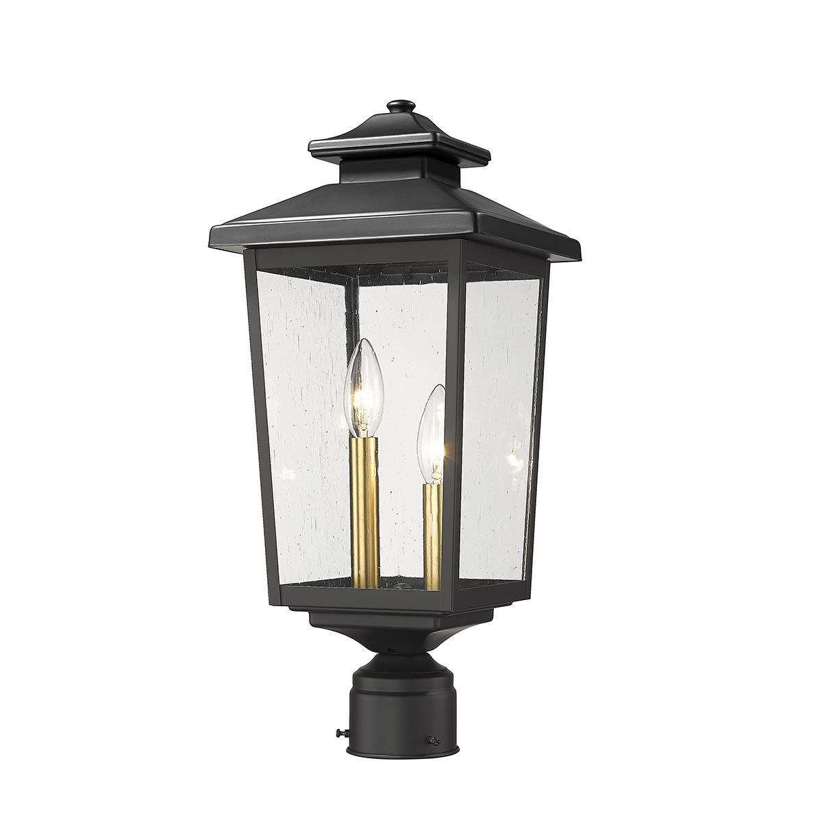 Eldrick 18 Inch Tall 2 Light Outdoor Post Lamp by Millennium Lighting
