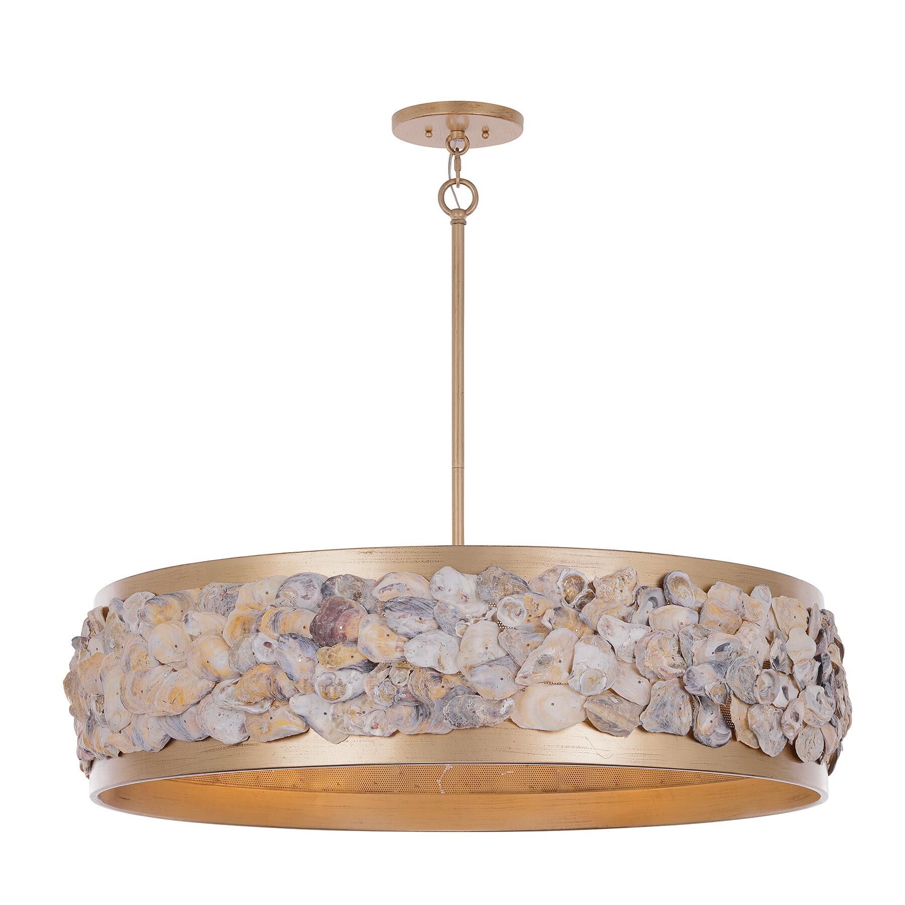 Shown in Chandon finish and Oyster Shell accent
