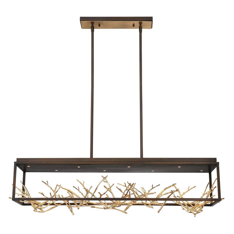 Aerie Medium Linear Chandelier by Eurofase Lighting