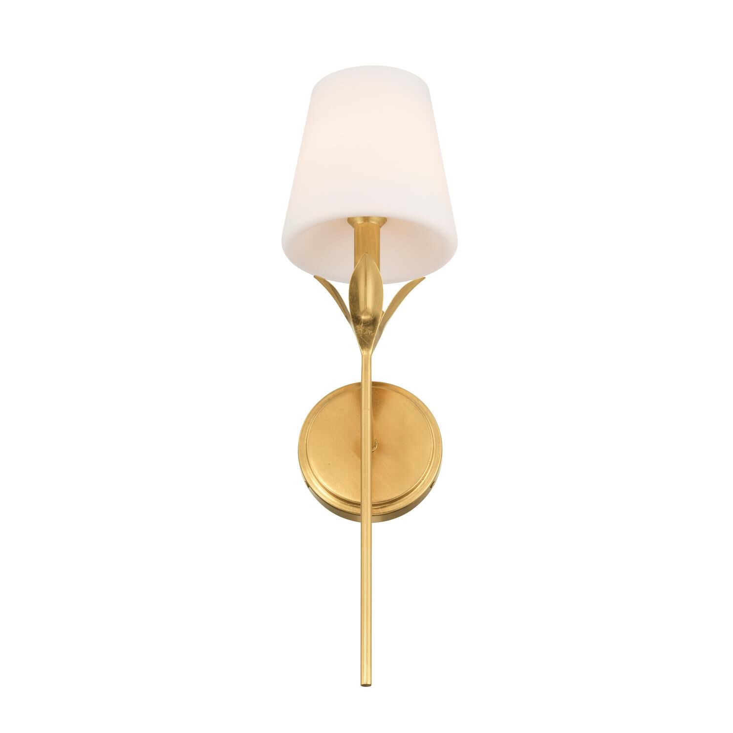 Shown in Antique Gold finish and Glass shade