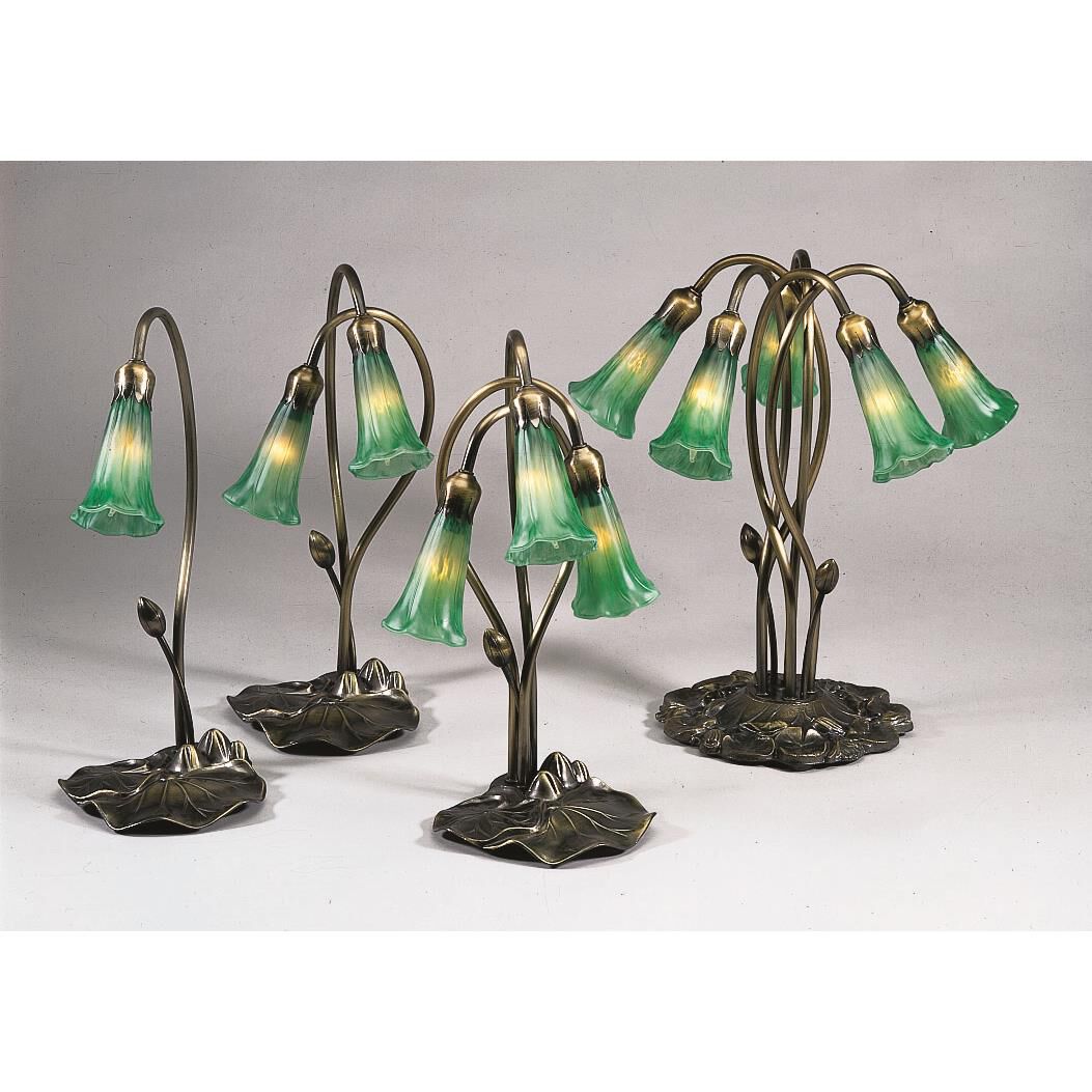 Green Pond Lily 16 Inch Accent Lamp by Meyda Lighting