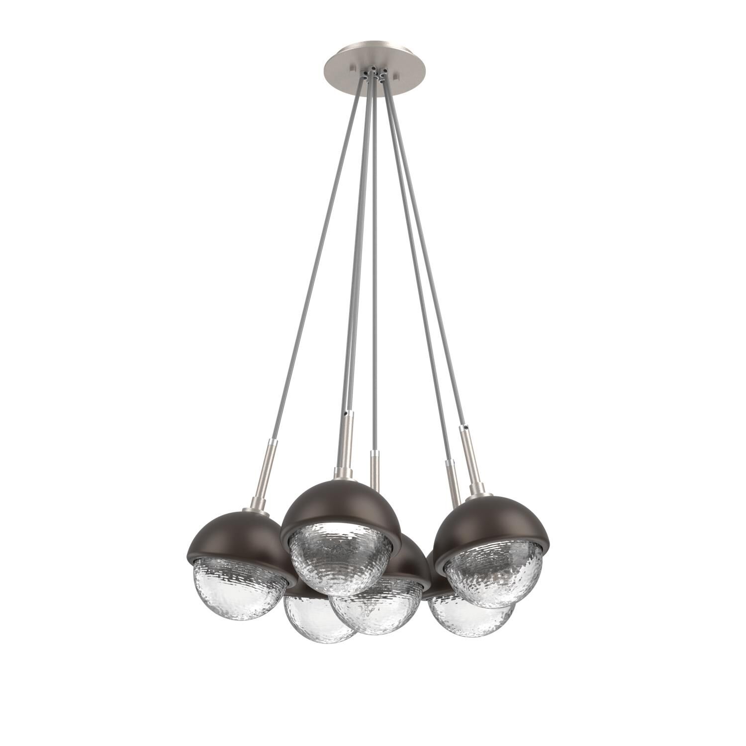 Shown in Beige Silver finish and Clear glass and Flat Bronze accent