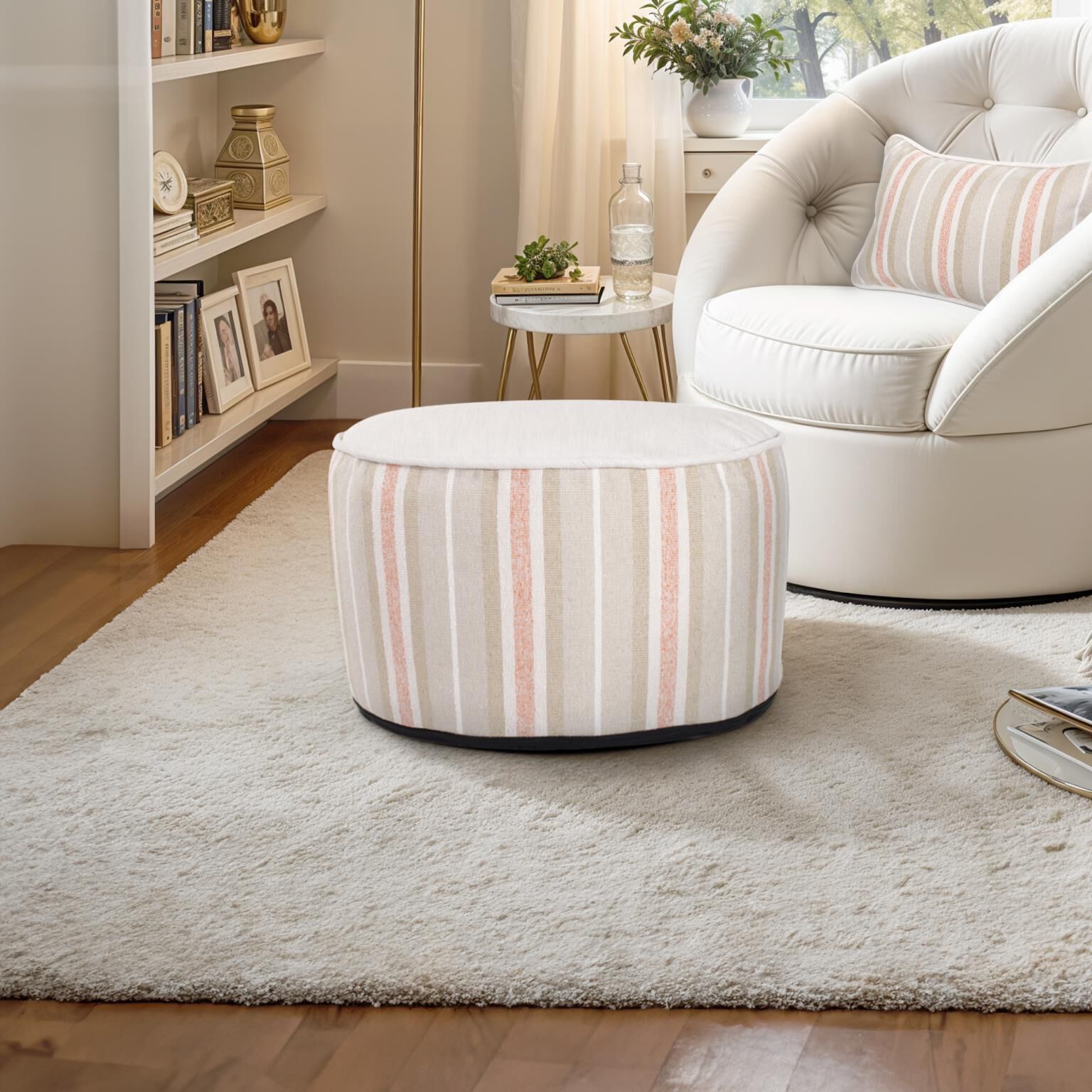 The Dune Pouf Ottoman by Howard Elliott Collection