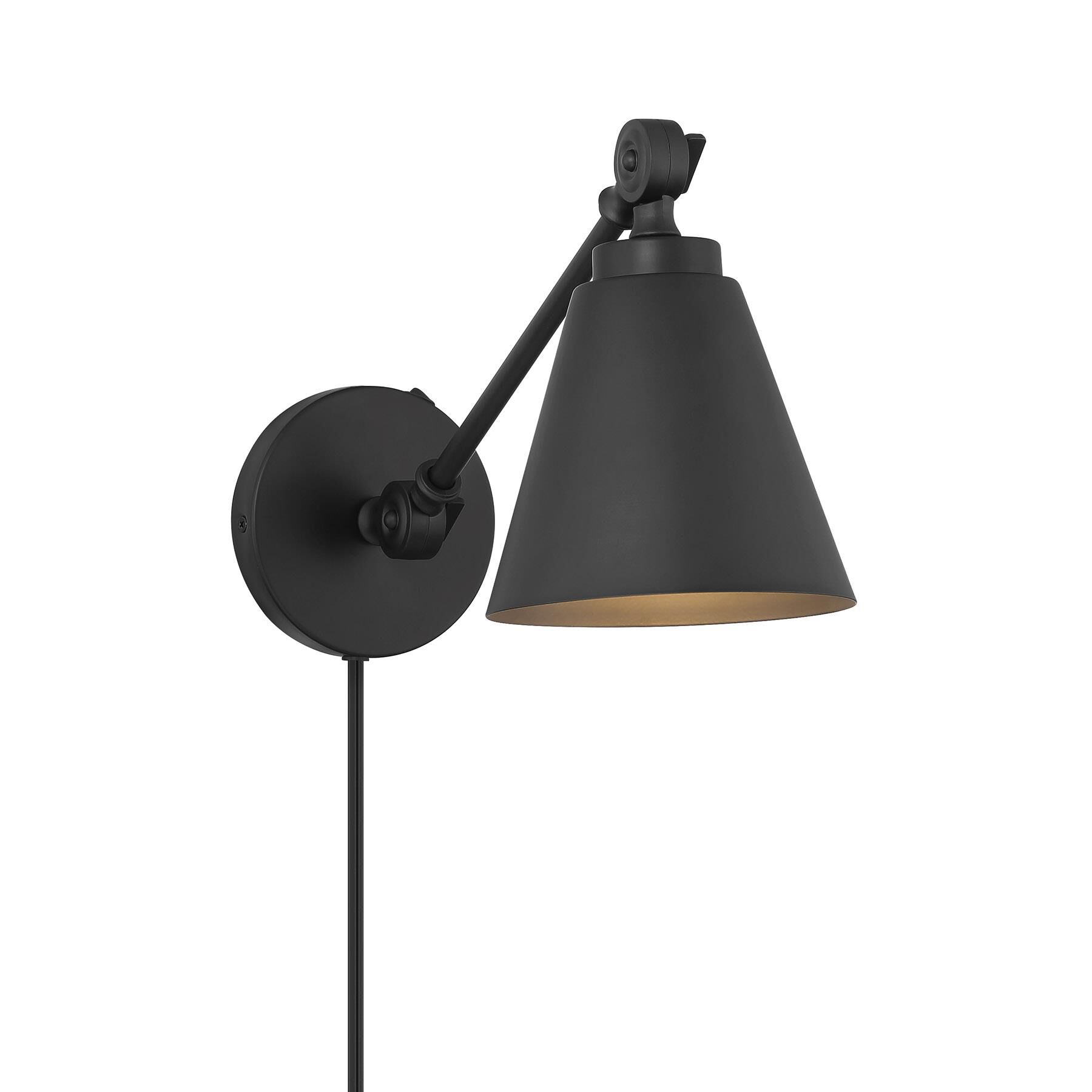Shown in Matte Black finish and Metal shade