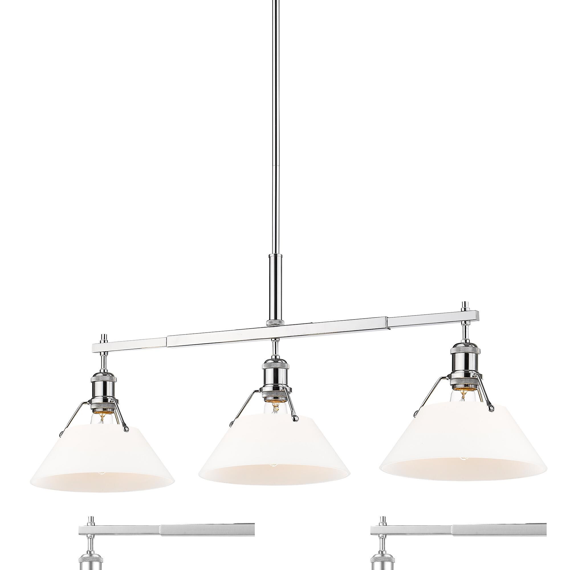 Orwell 36 Inch Linear Suspension Light by Golden Lighting