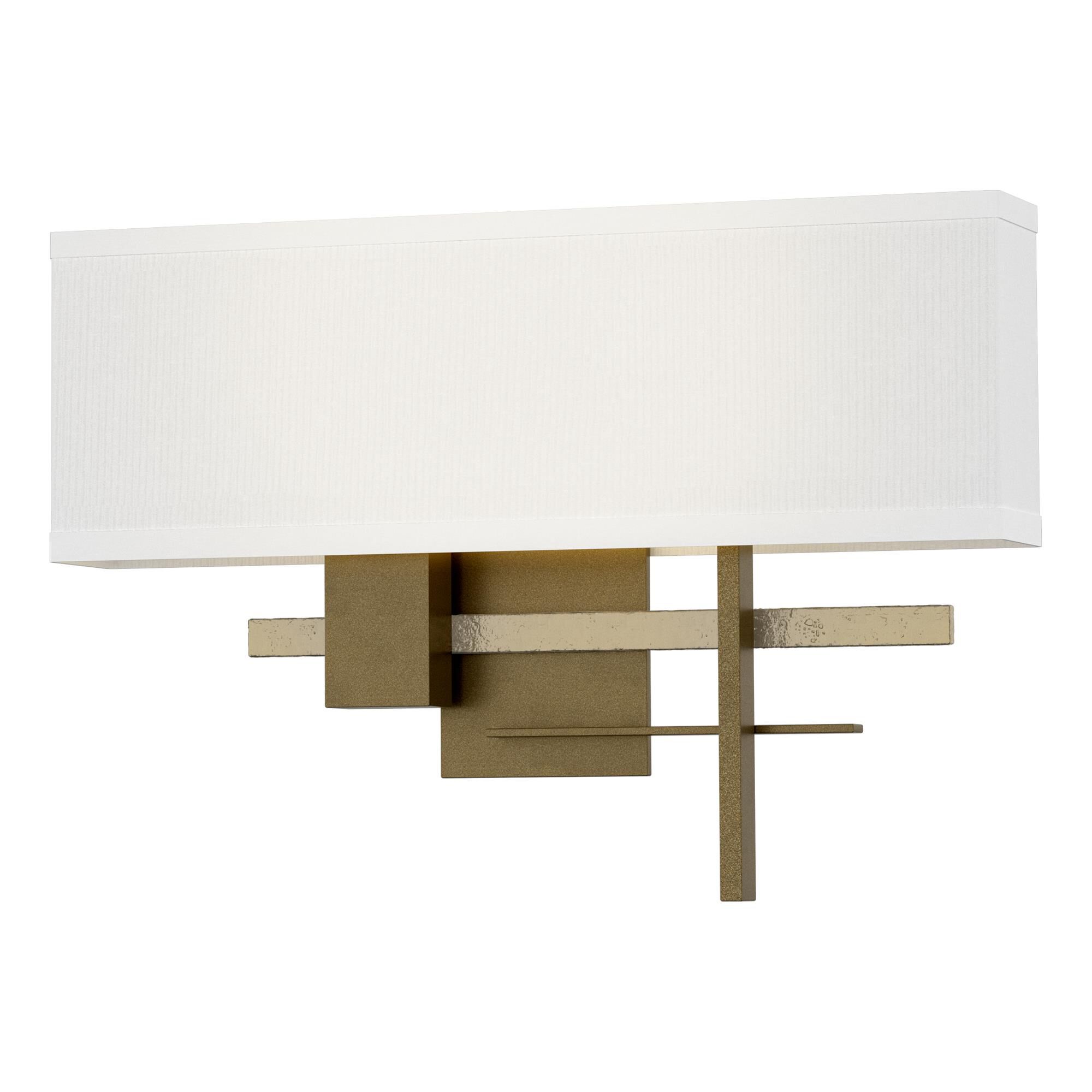 Shown in Soft Gold finish and Natural Anna shade and Modern Brass (86) accent
