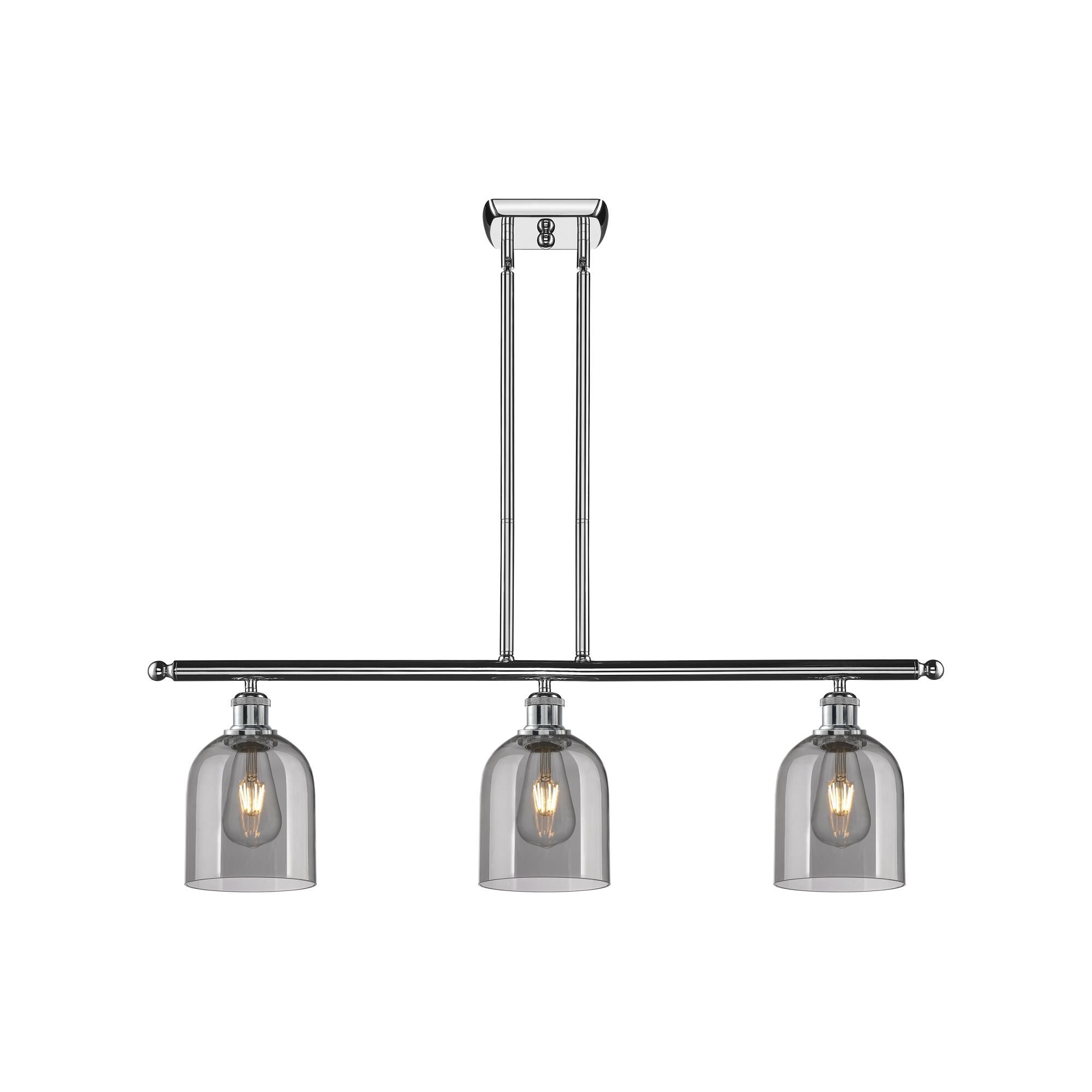 Shown in Polished Chrome finish and Light Smoke glass