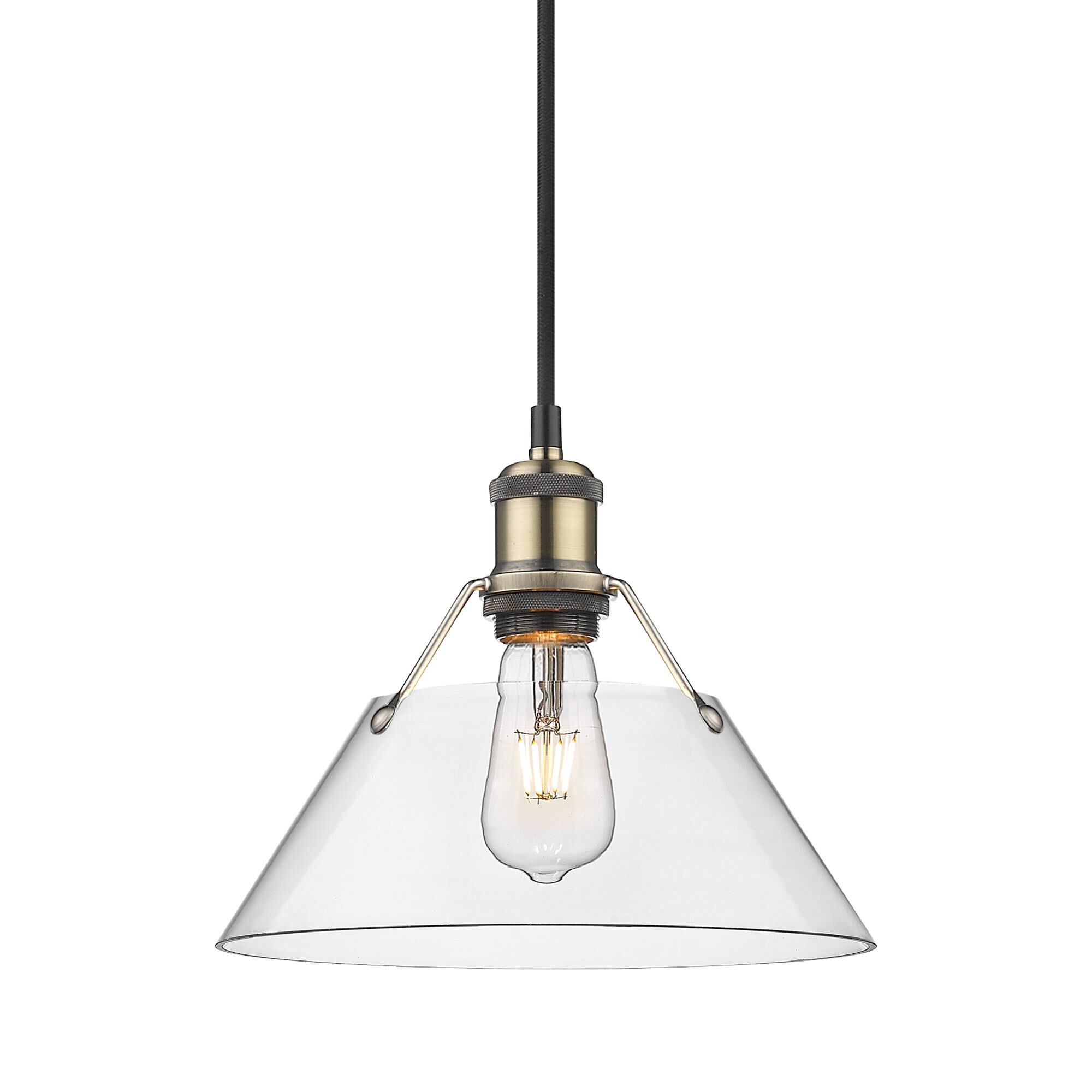 Orwell 10 Inch Mini Pendant by Golden Lighting