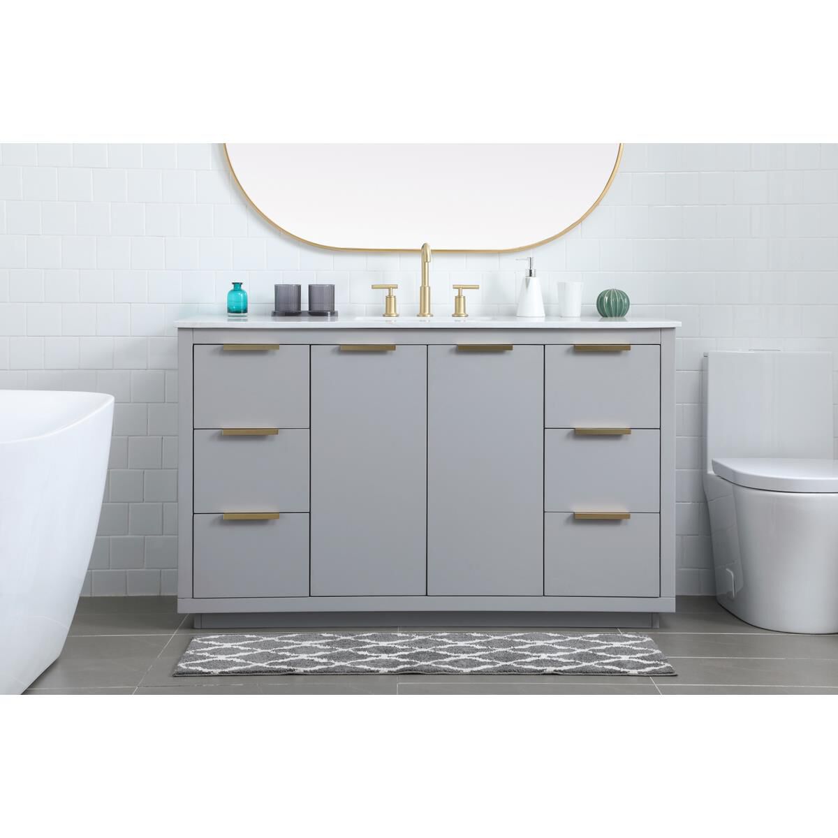 Blake 54 Inch Bath Vanity by Elegant Decor