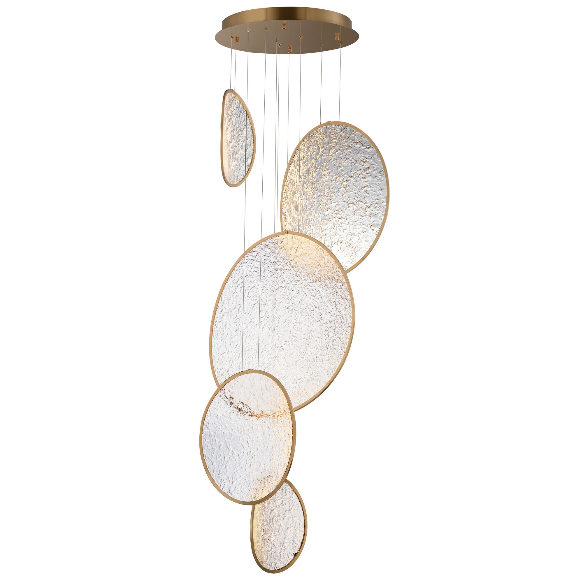 Moonscapes 27 Inch Multi Light Pendant,