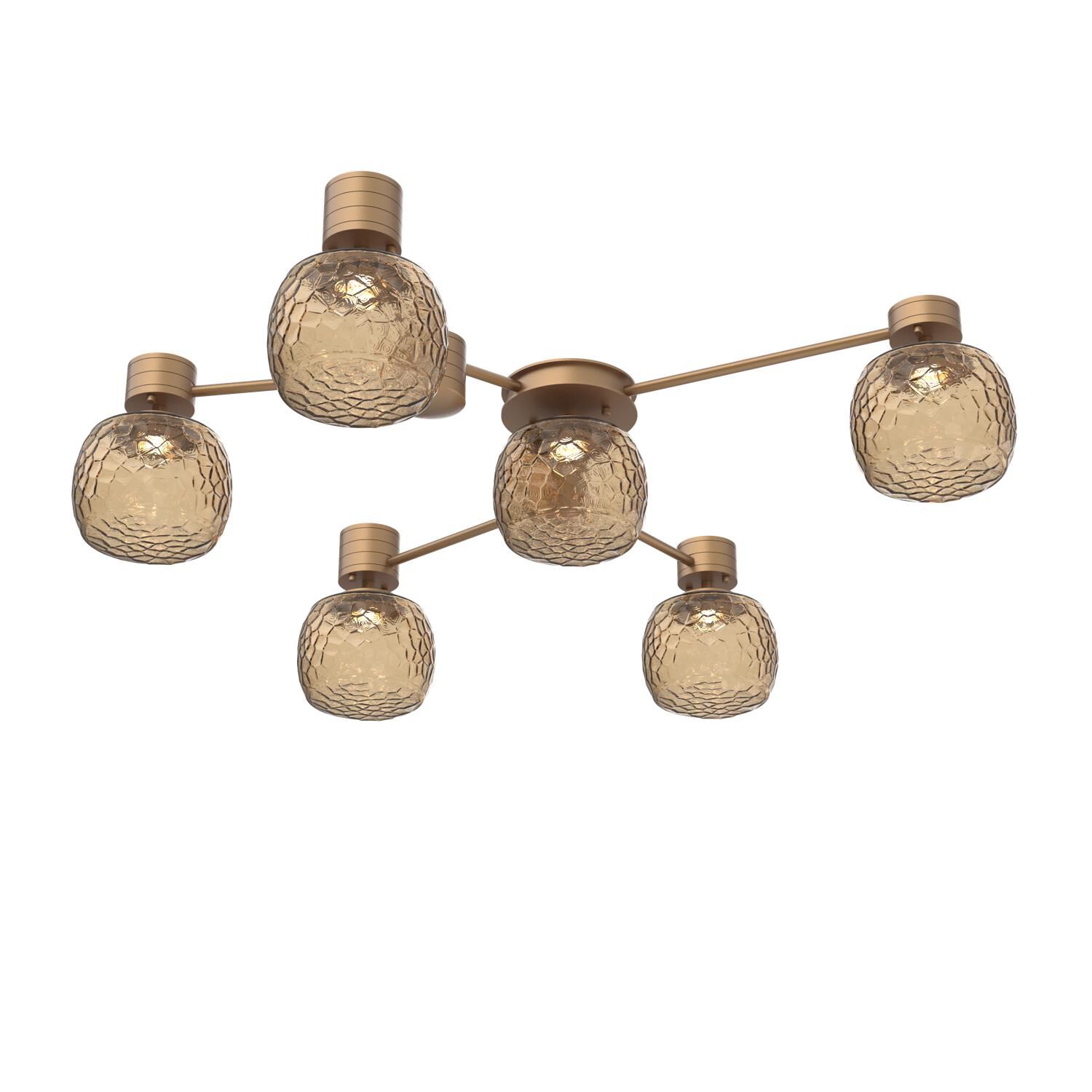 Levi Wilson Vessel 37 Inch Semi Flush Mount by Hammerton Studio