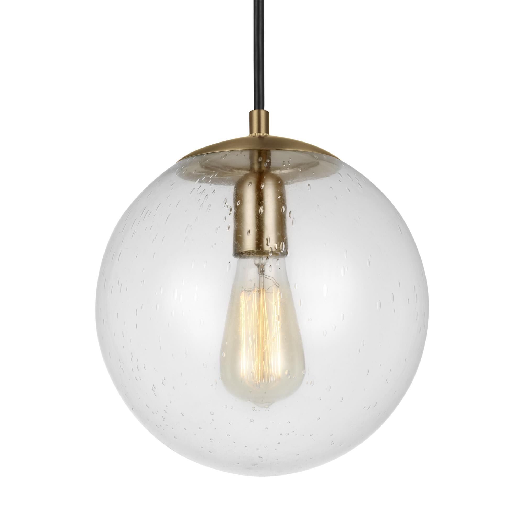 Shown in Satin Bronze finish and Clear Seeded glass