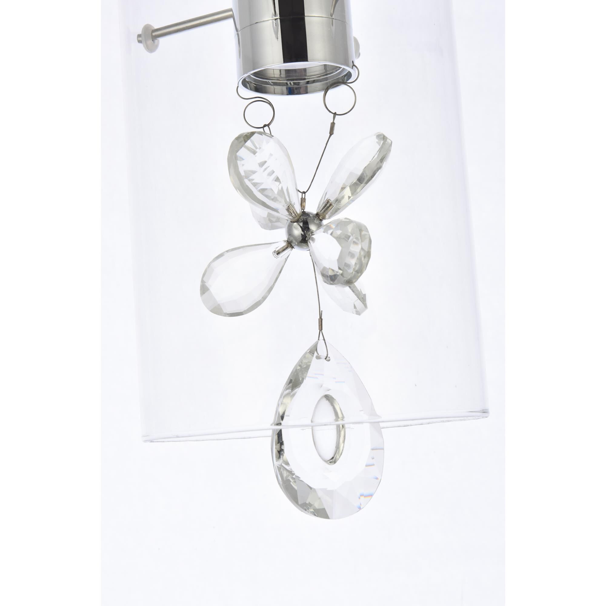 Shown in Chrome finish and Clear Royal Cut crystal