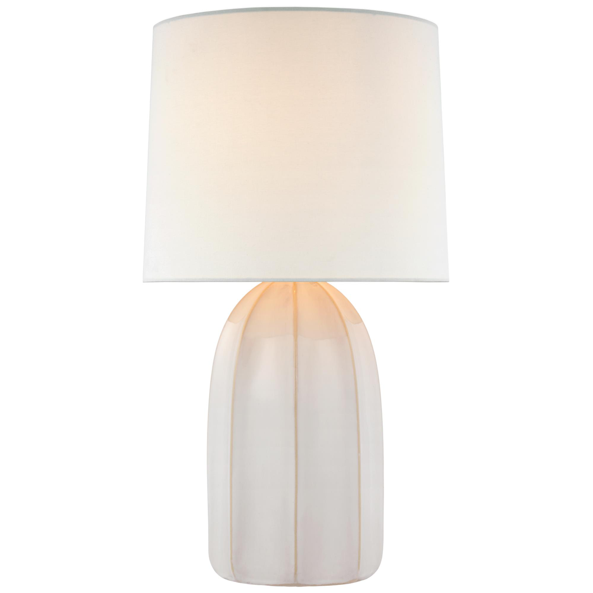 Shown in Ivory finish and Linen shade
