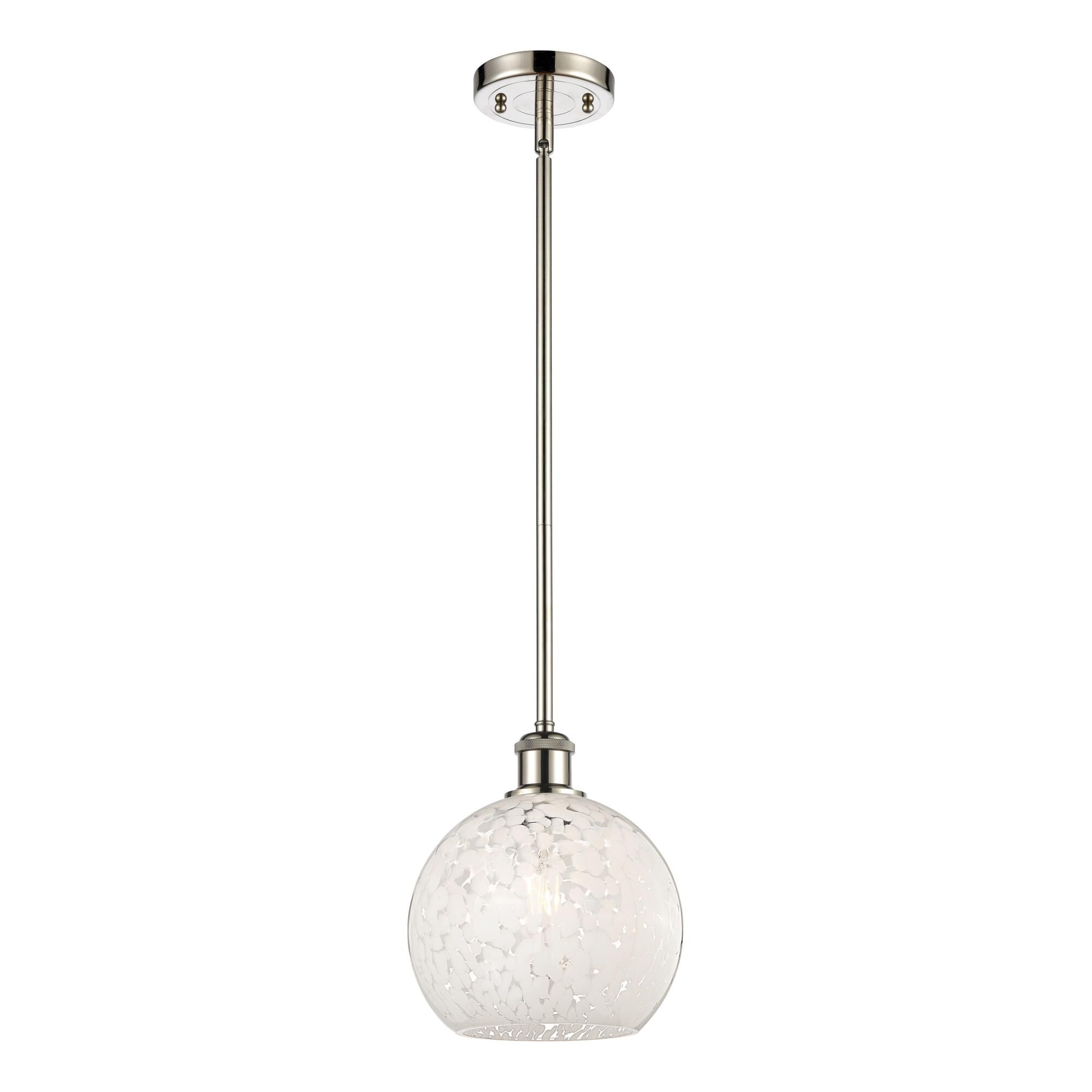 Bruno Marashlian White Mouchette 8 Inch Mini Pendant by Innovations Lighting