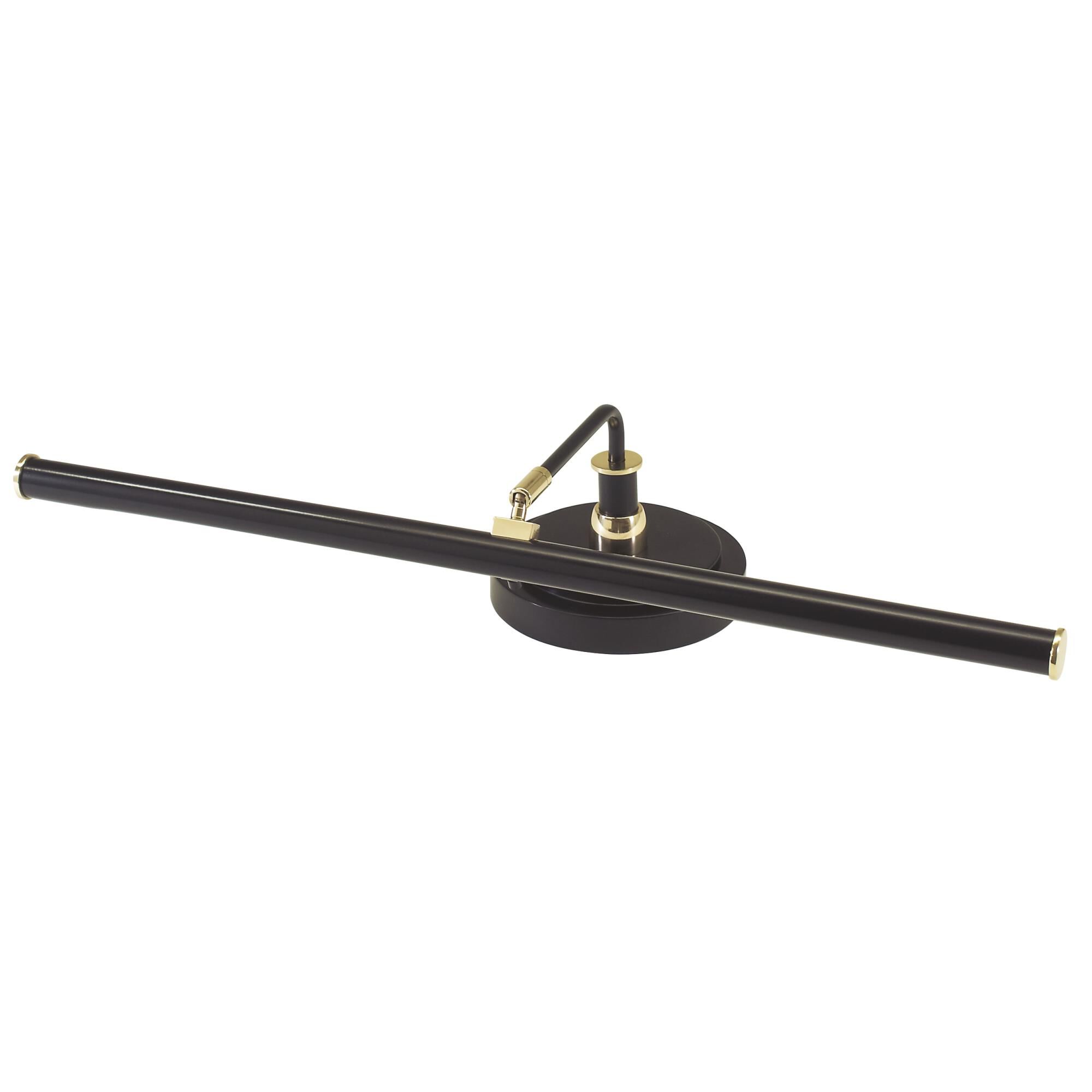 Shown in Black & Brass finish and Metal shade