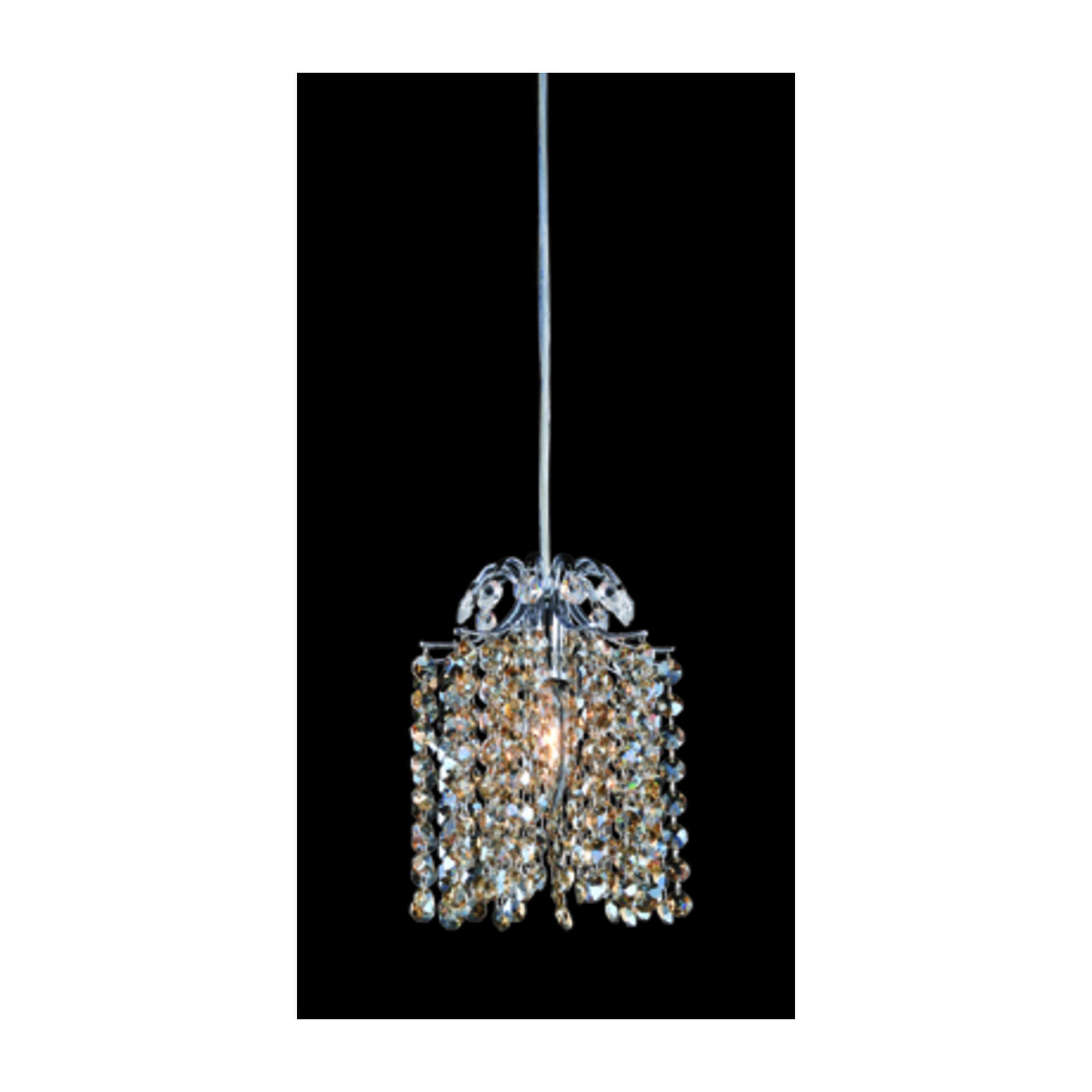 Shown in Chrome finish and Firenze Light Peridot crystal
