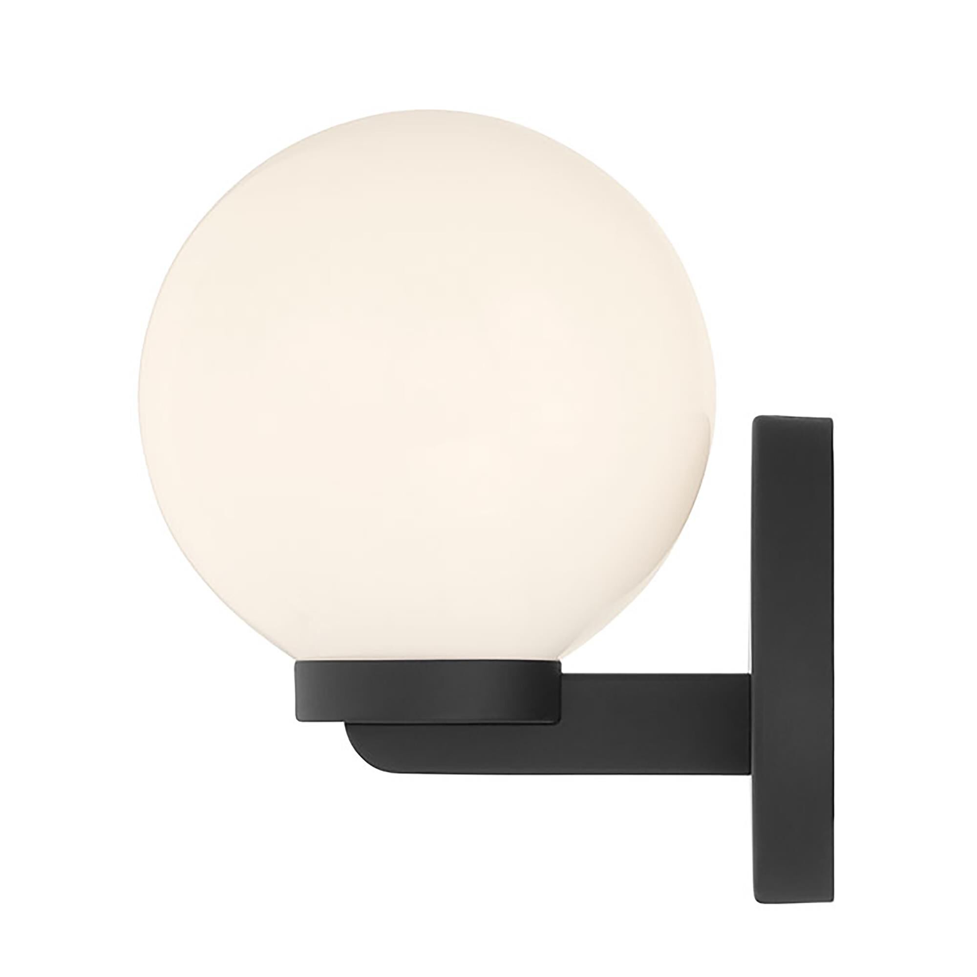 Shown in Matte Black finish and Shiny Opal glass