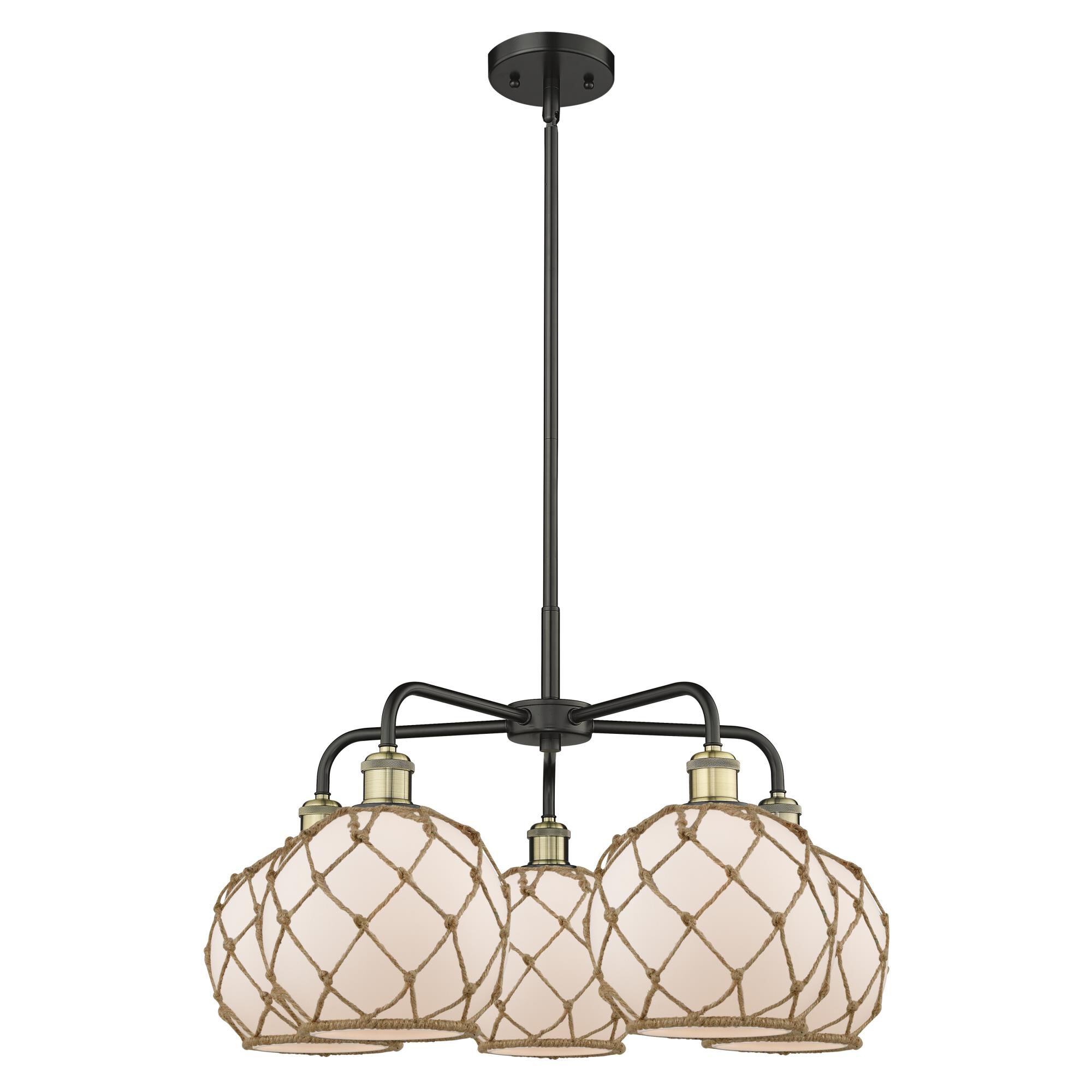 Bruno Marashlian Farmhouse Rope 27 Inch Chandelier by Innovations Lighting