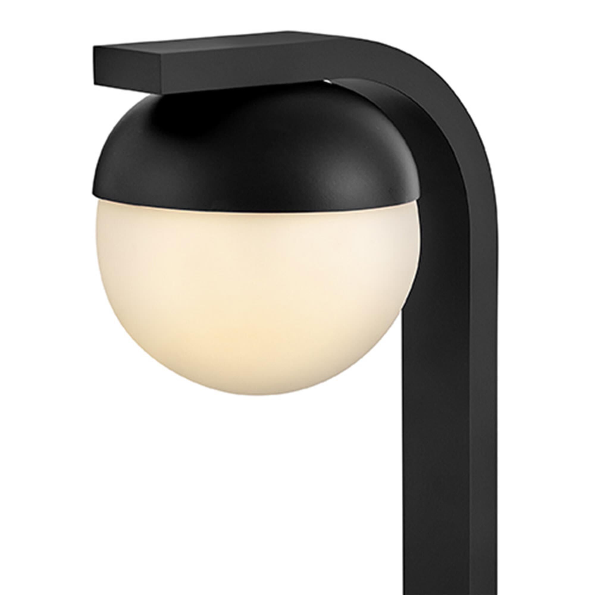 Shown in Black finish and Cased Opal glass