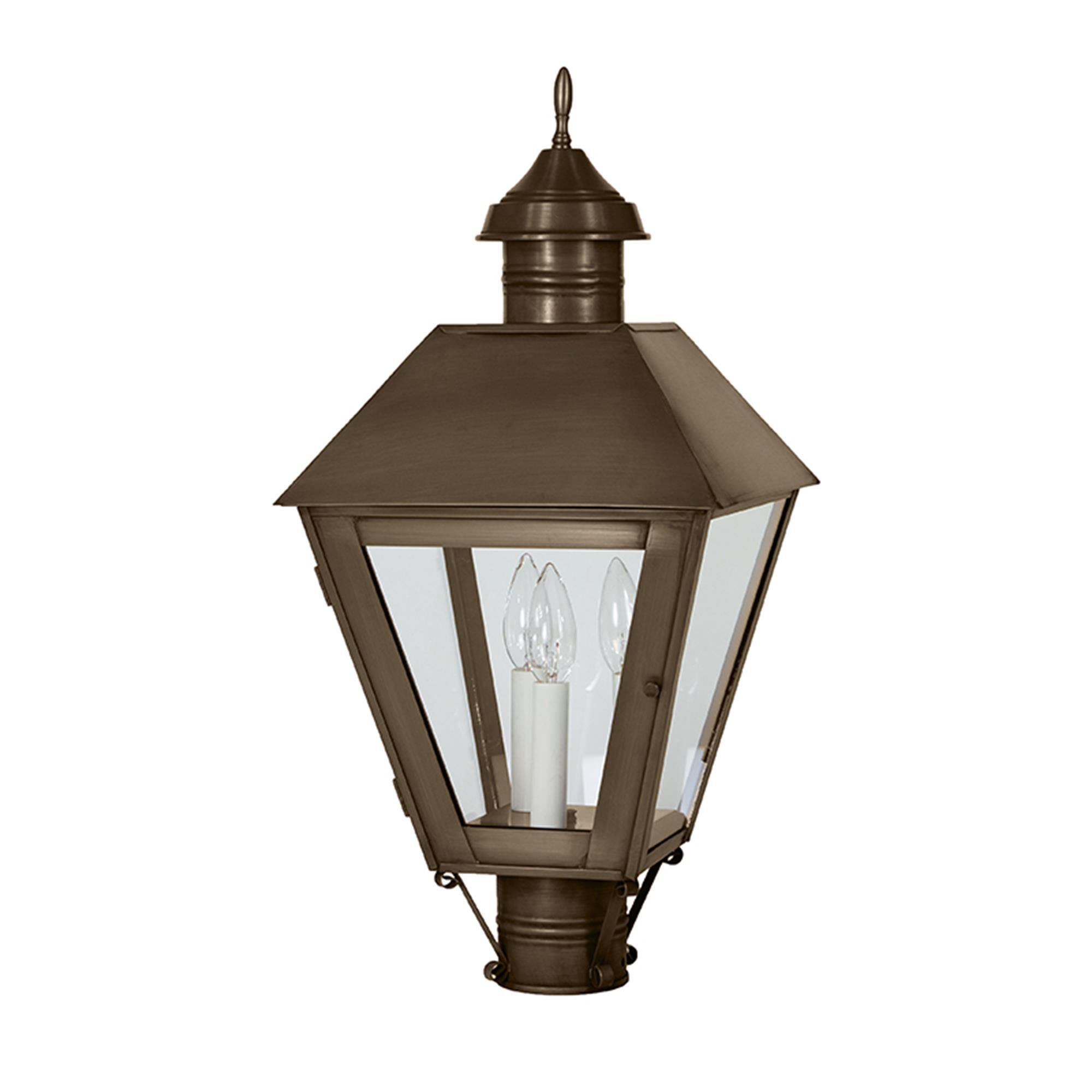 Boston 27 Inch 3 Light Outdoor Post Lamp,