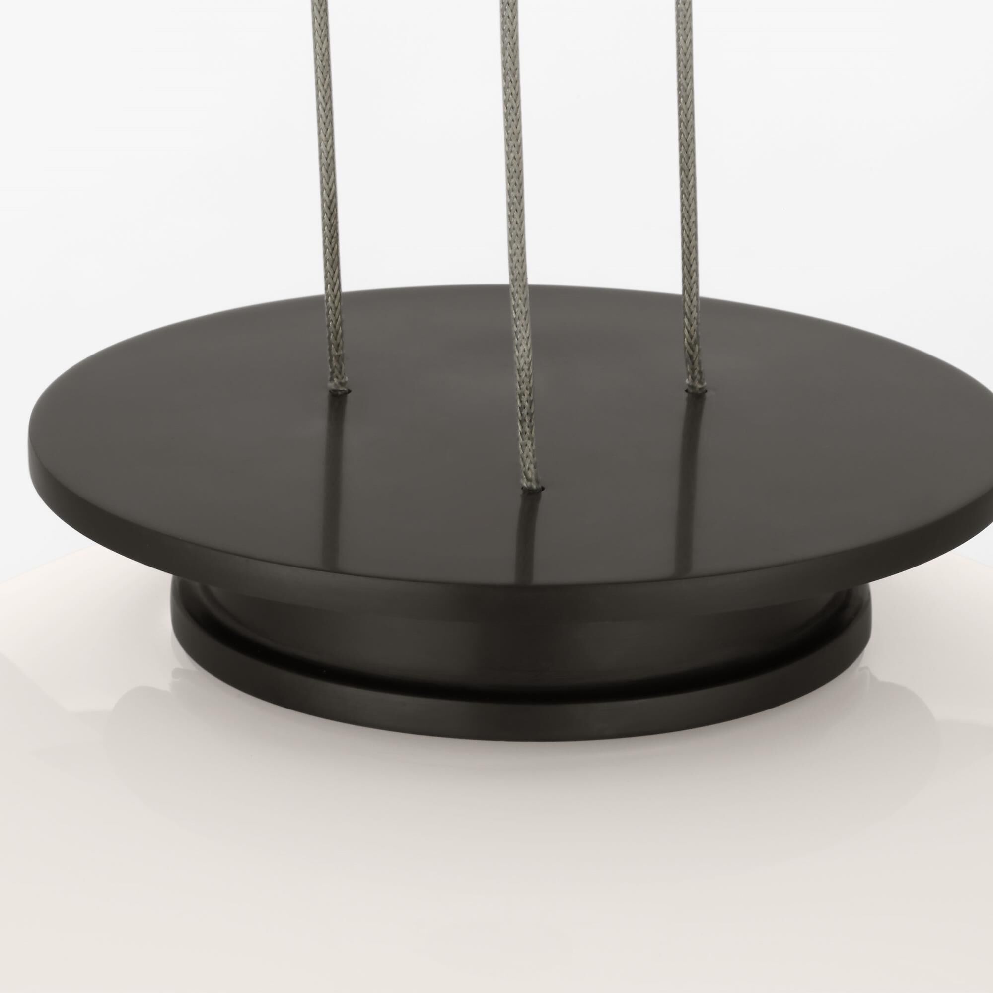 Shown in Bronze finish and Milk glass