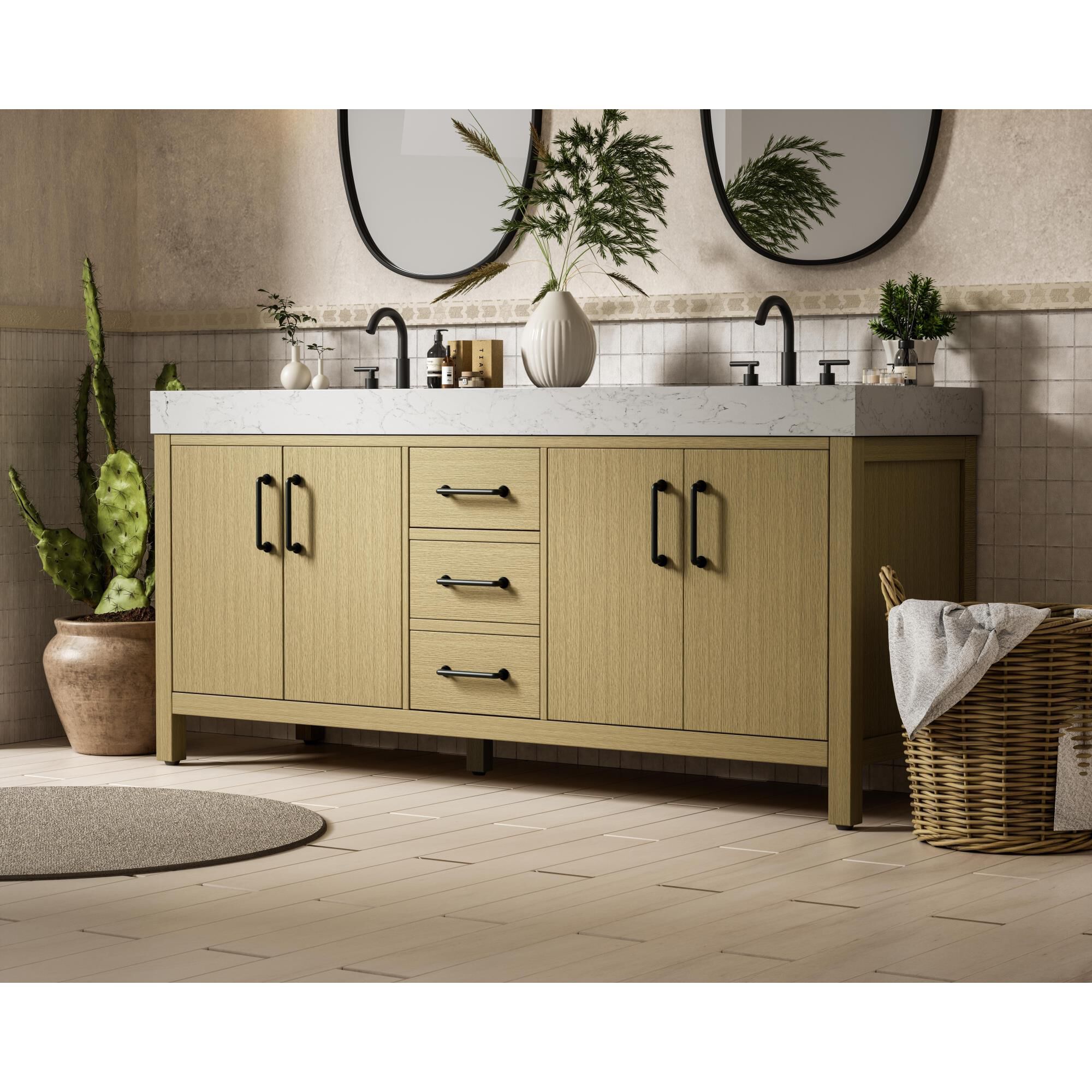 Nathan 72 Inch Bath Vanity by Elegant Dcor