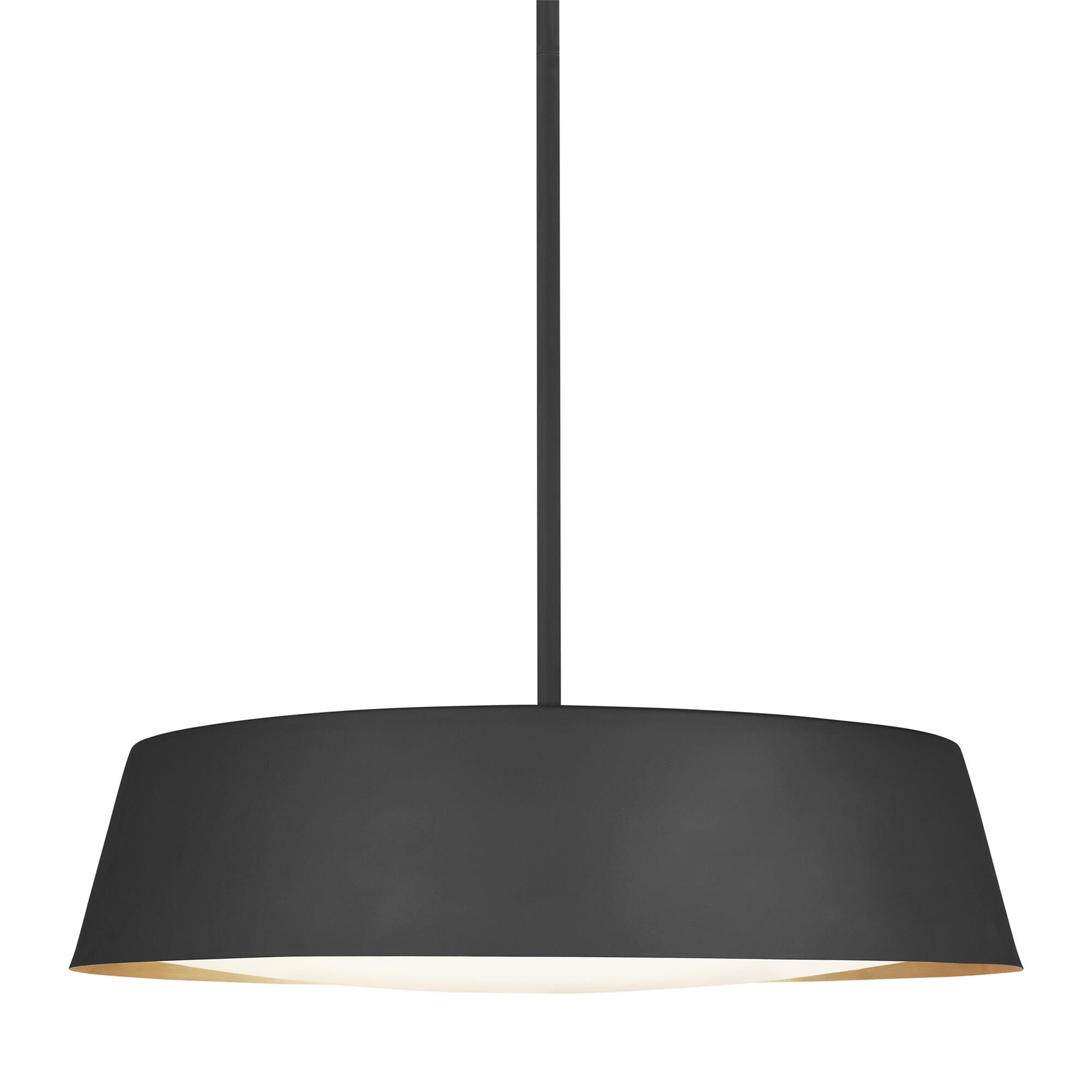 Shown in Midnight Black finish and Silk Screen White Inside -  Clear Outside glass