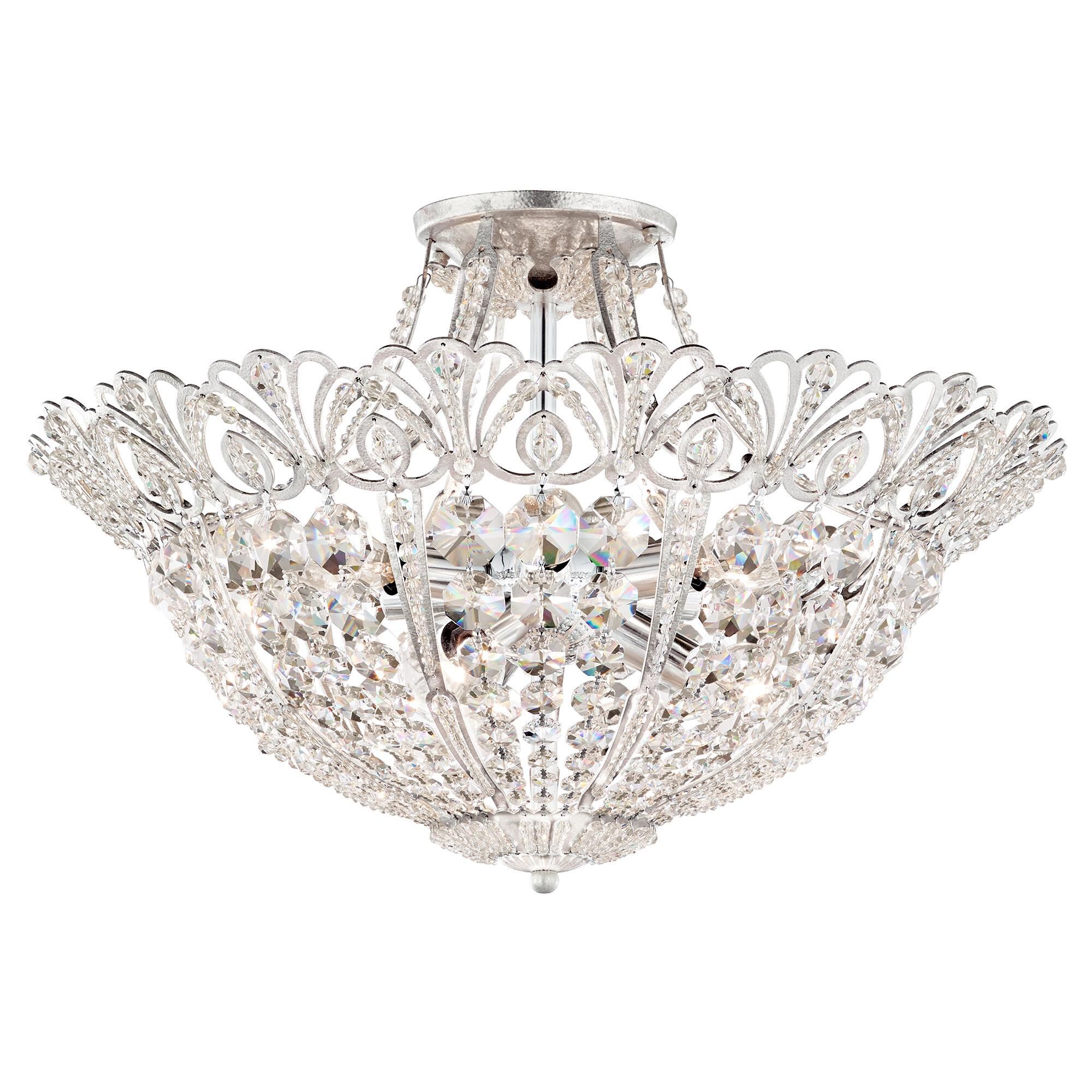 Shown in Antique Silver finish and Clear Radiance crystal