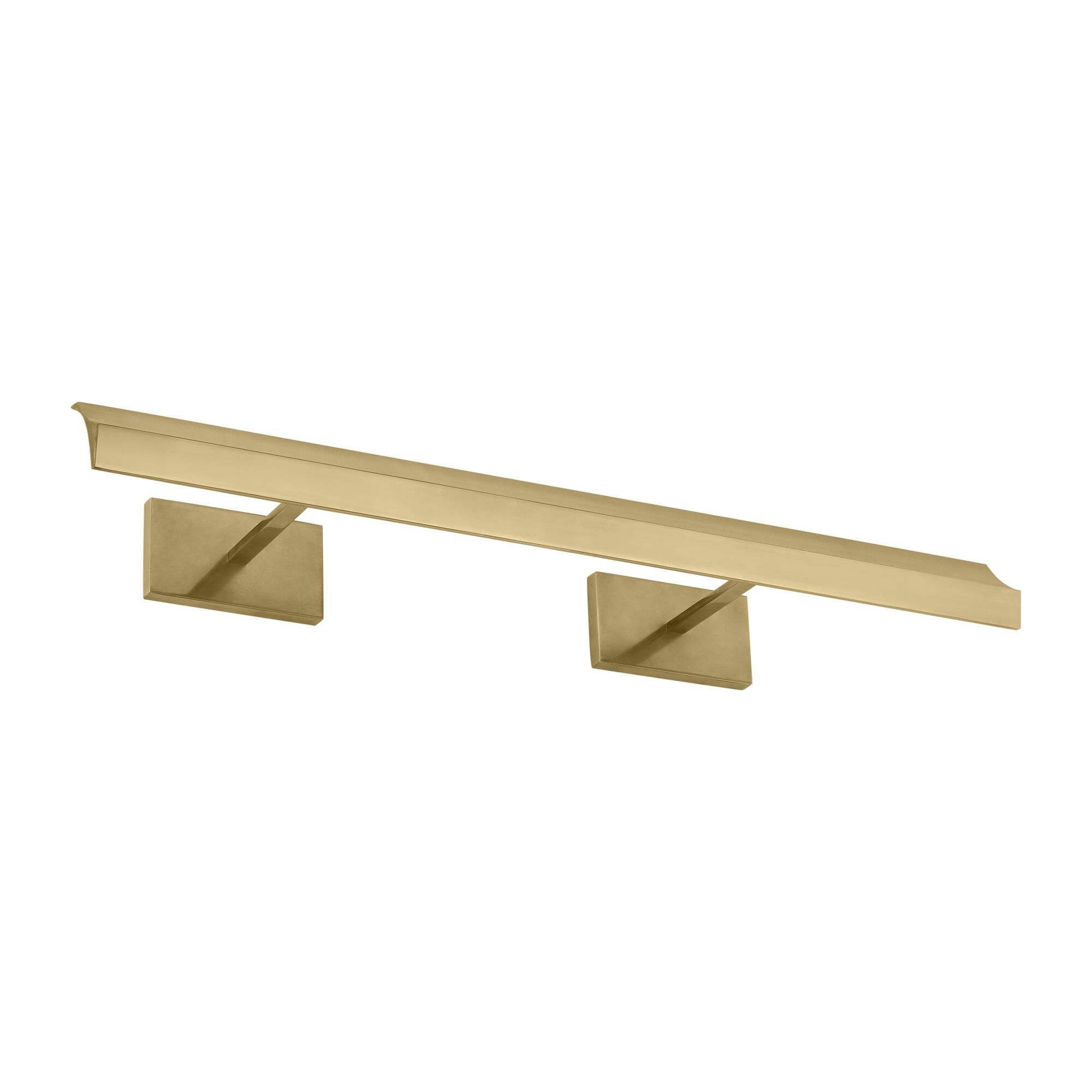 Shown in Hand-Rubbed Antique Brass finish and Brass shade