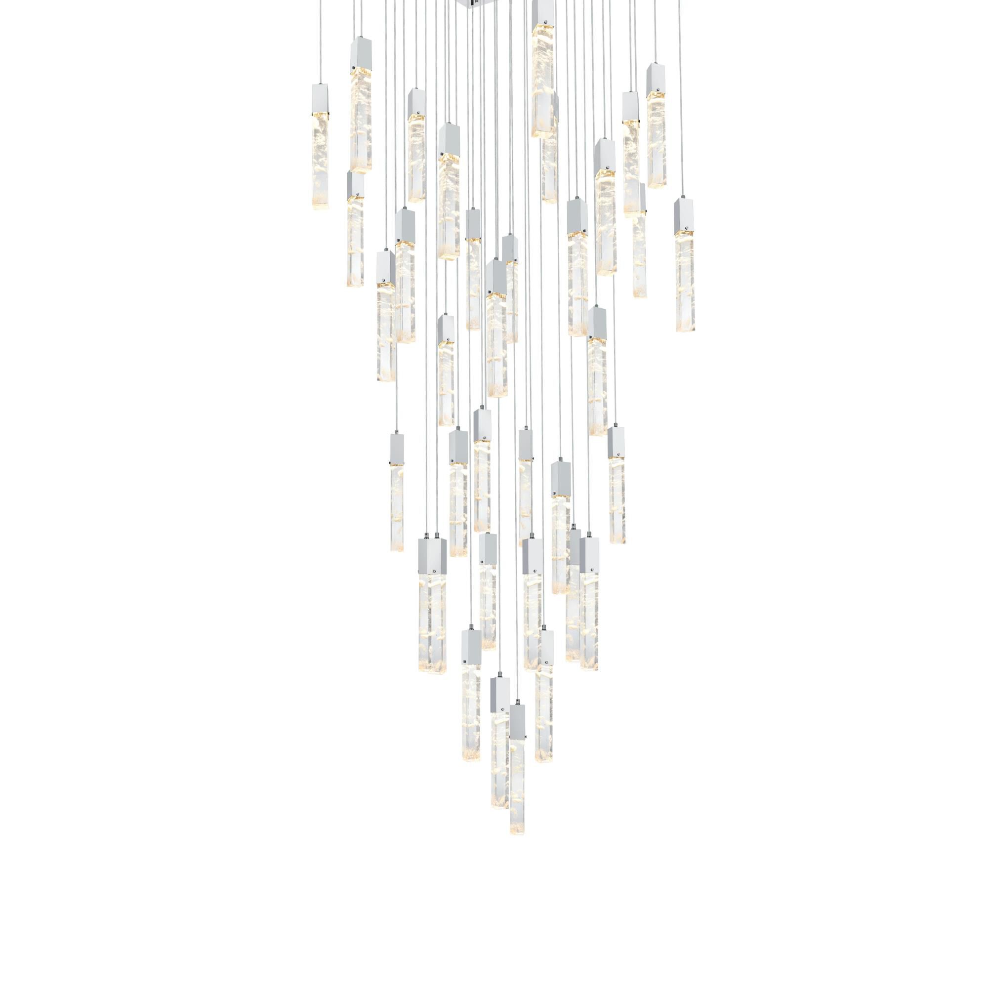 Aurora 42 Inch Multi Light Pendant by Elegant Lighting