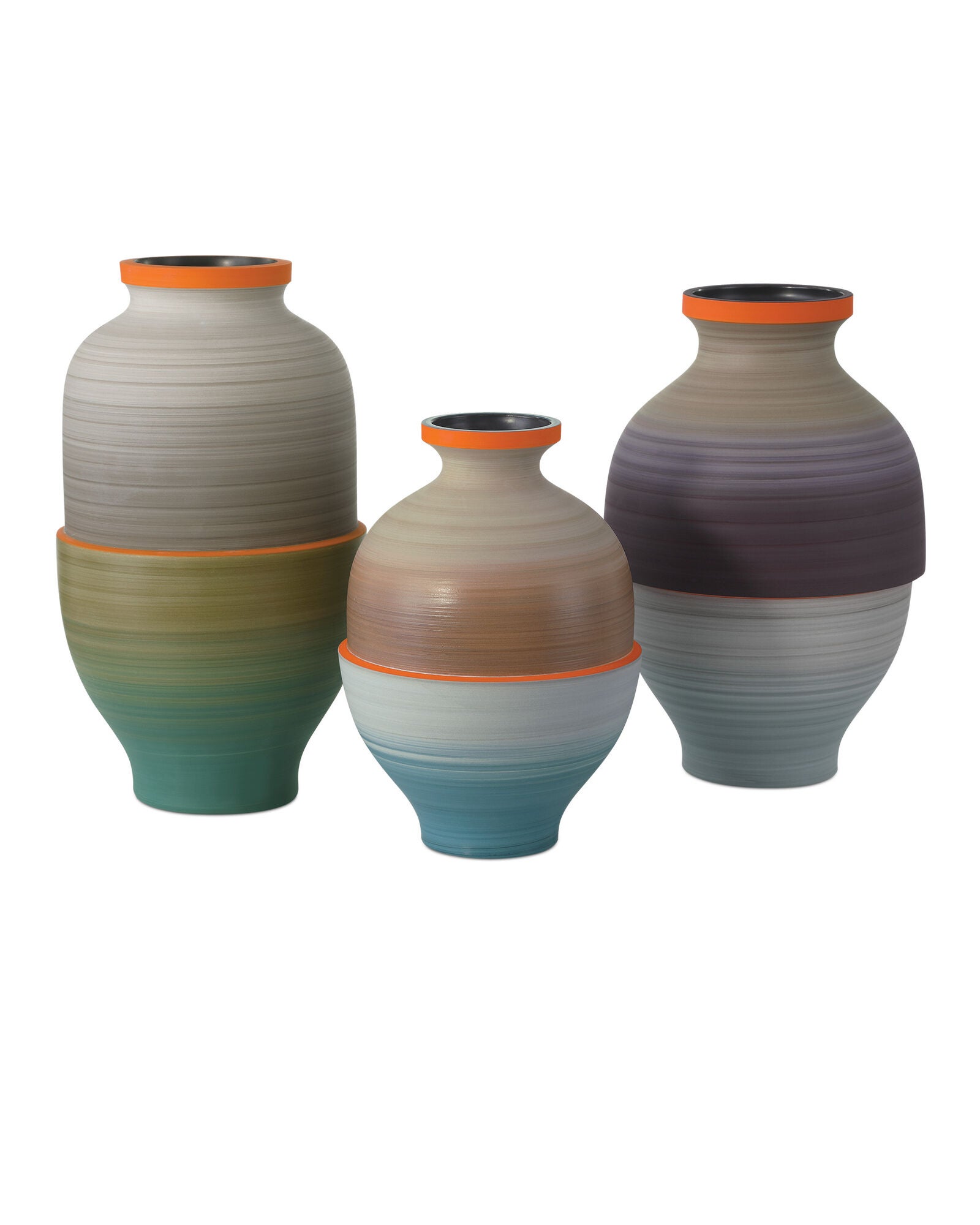 Shown in Orange, Beige, Pale Gray, Yellow, Blue finish
