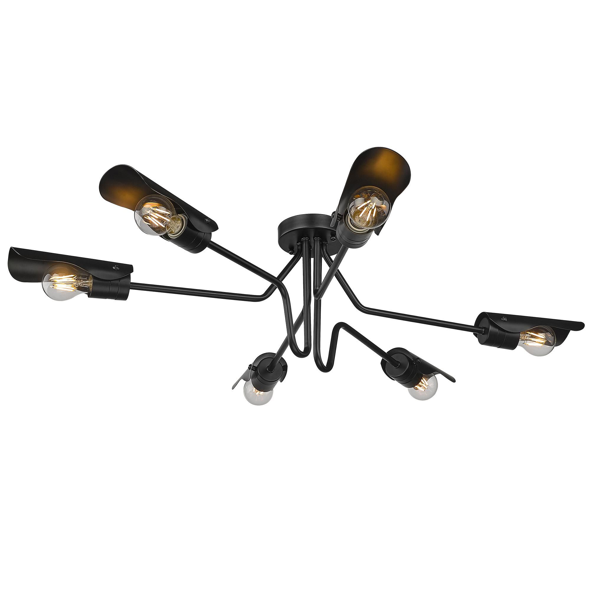 Newton 40 Inch Semi Flush Mount by Golden Lighting