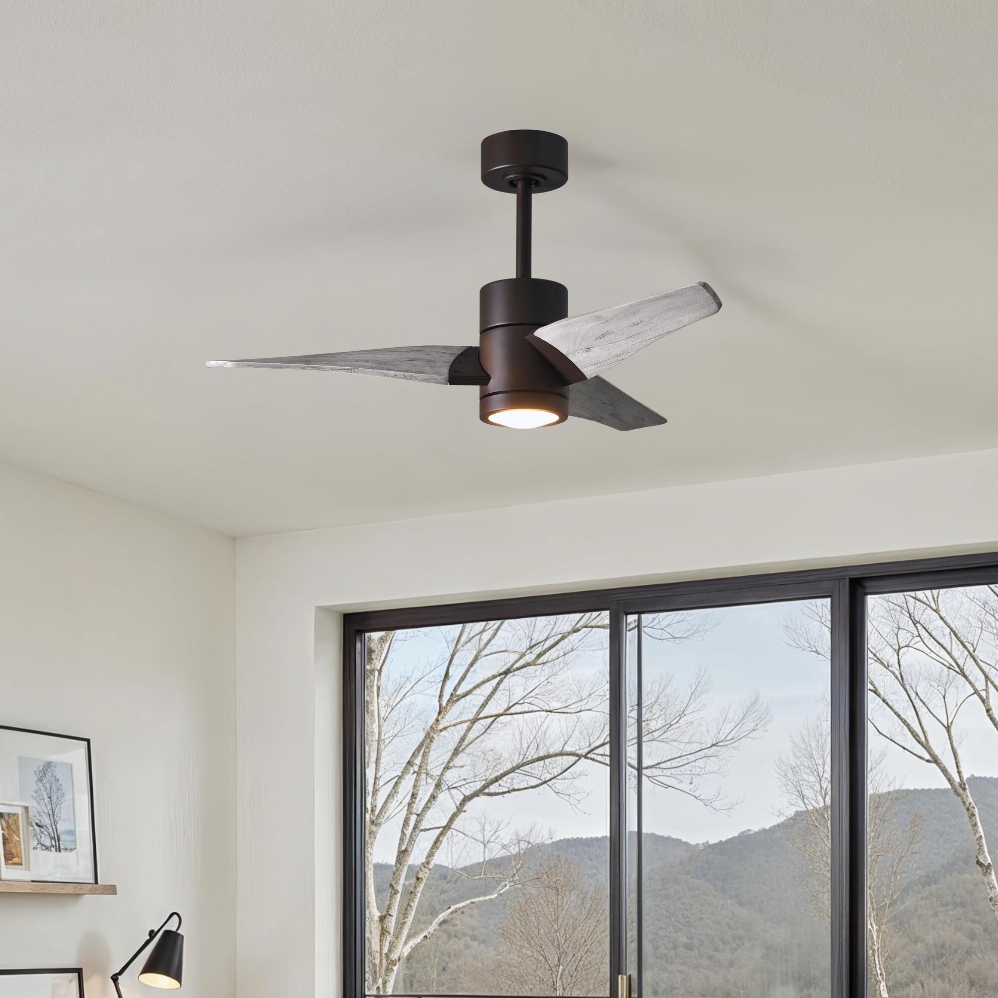 Super Janet 42 Inch Ceiling Fan with Light Kit by Matthews Fan Company