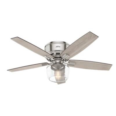 Bennett 52 Inch Flush Mount Fan with Light Kit by Hunter Fan