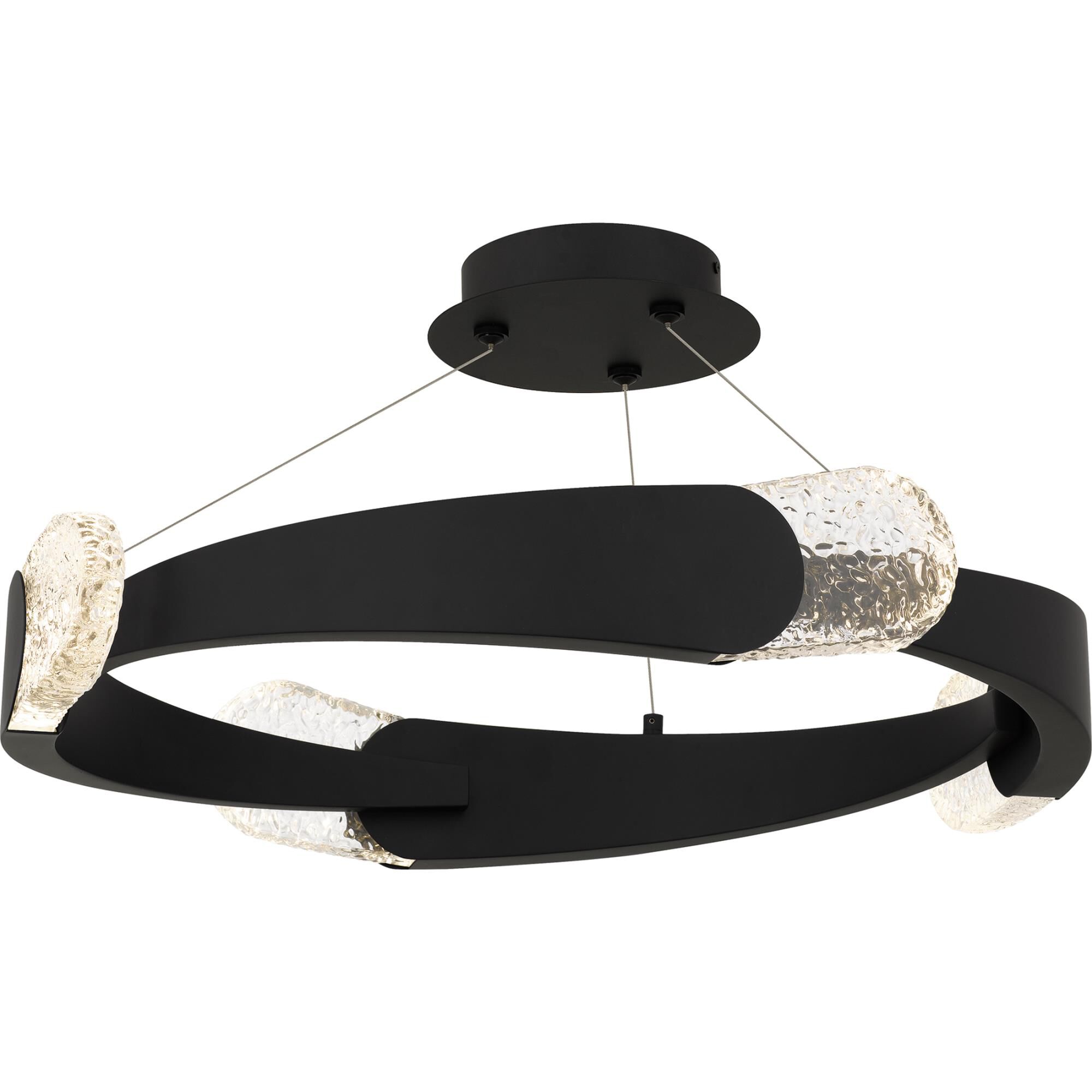 Saffron 24 Inch Semi Flush Mount by Quoizel