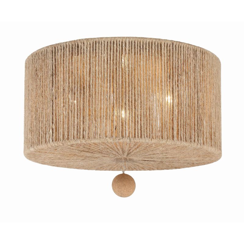 Jessa 16 Inch 3 Light Semi Flush Mount by Crystorama